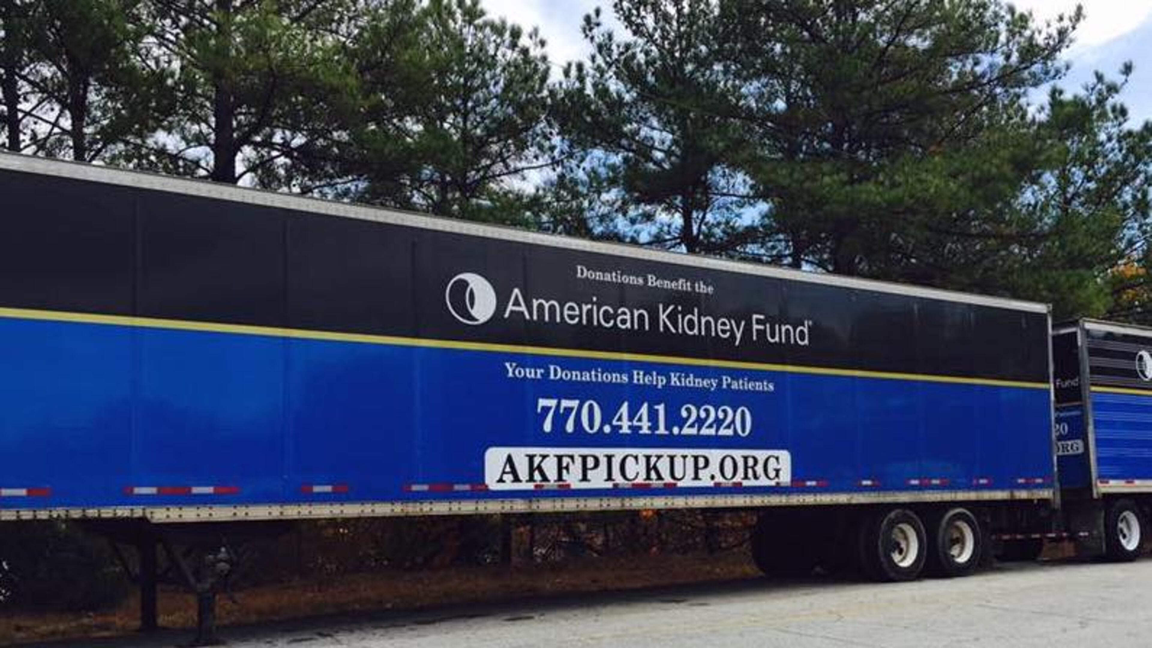 The American Kidney Fund now has a donation trailer for household goods and clothing at the Roswell Recycling Center, 11570 Maxwell Rd. (Courtesy American Kidney Services)