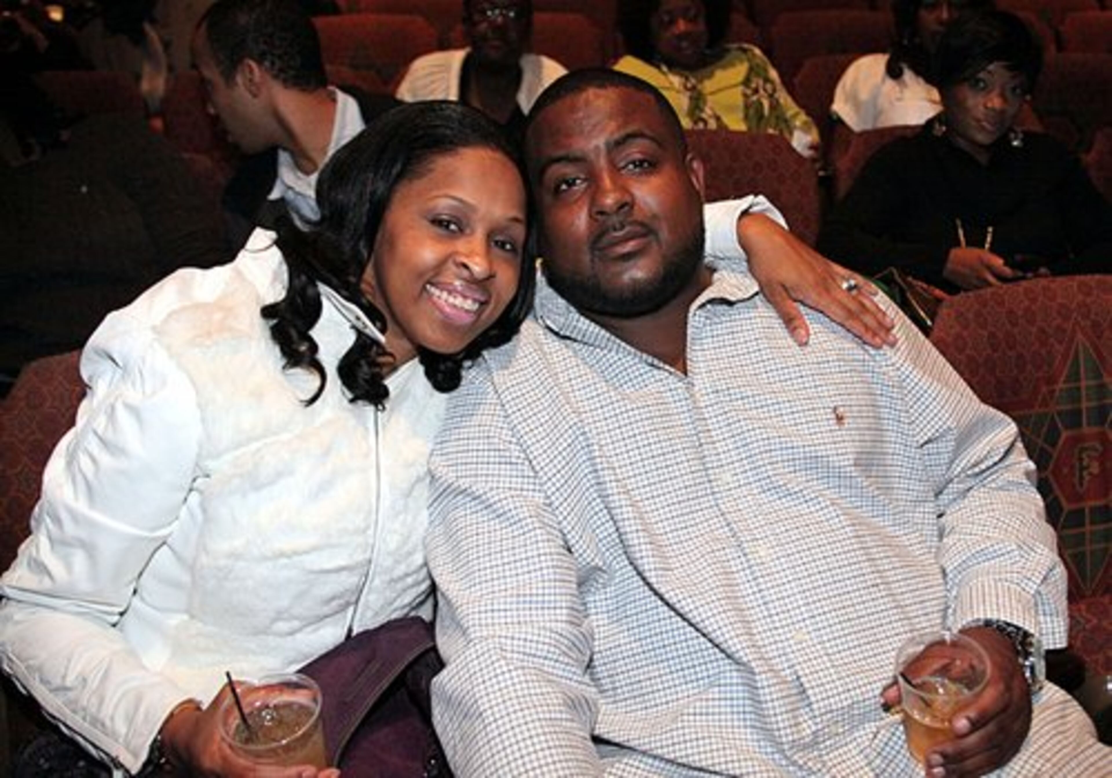 Nedra Woods and Eric Mathis drove up from Ellenwood for the Fantasia Barrino concert at the Fox Theatre on Thursday night.
