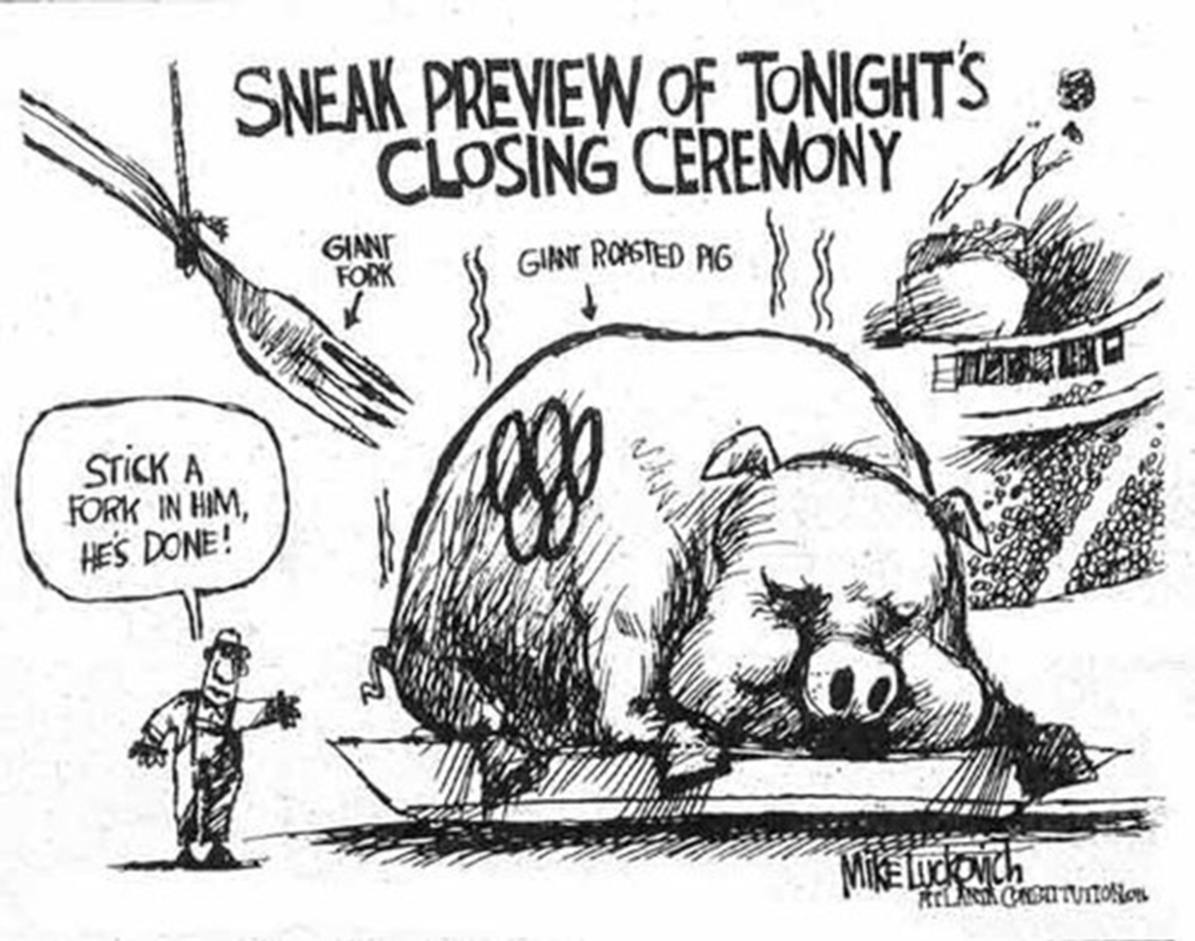 Mike's take on the closing ceremony.
