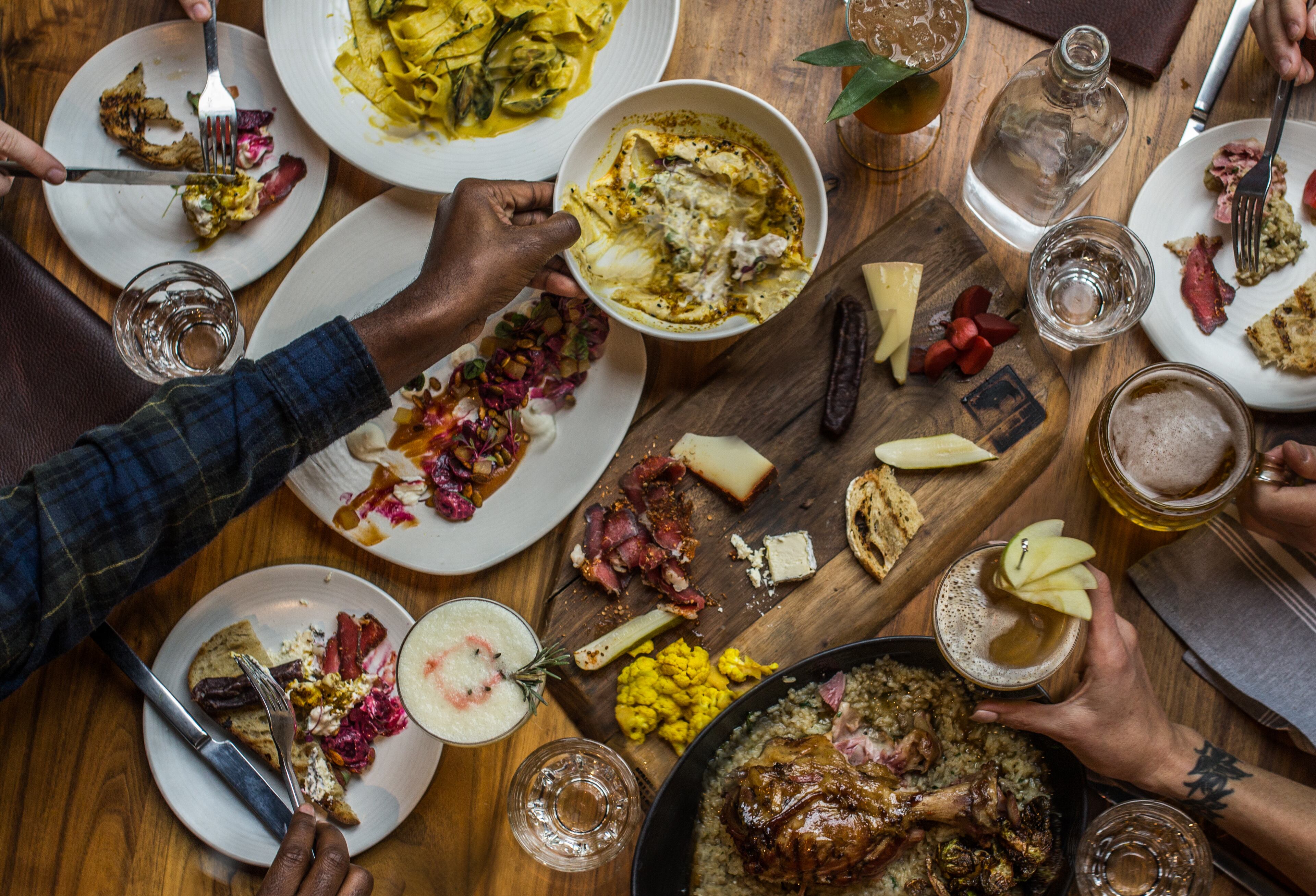 Dishes from the menu of Biltong Bar, open in Avalon. / Courtesy of Biltong Bar