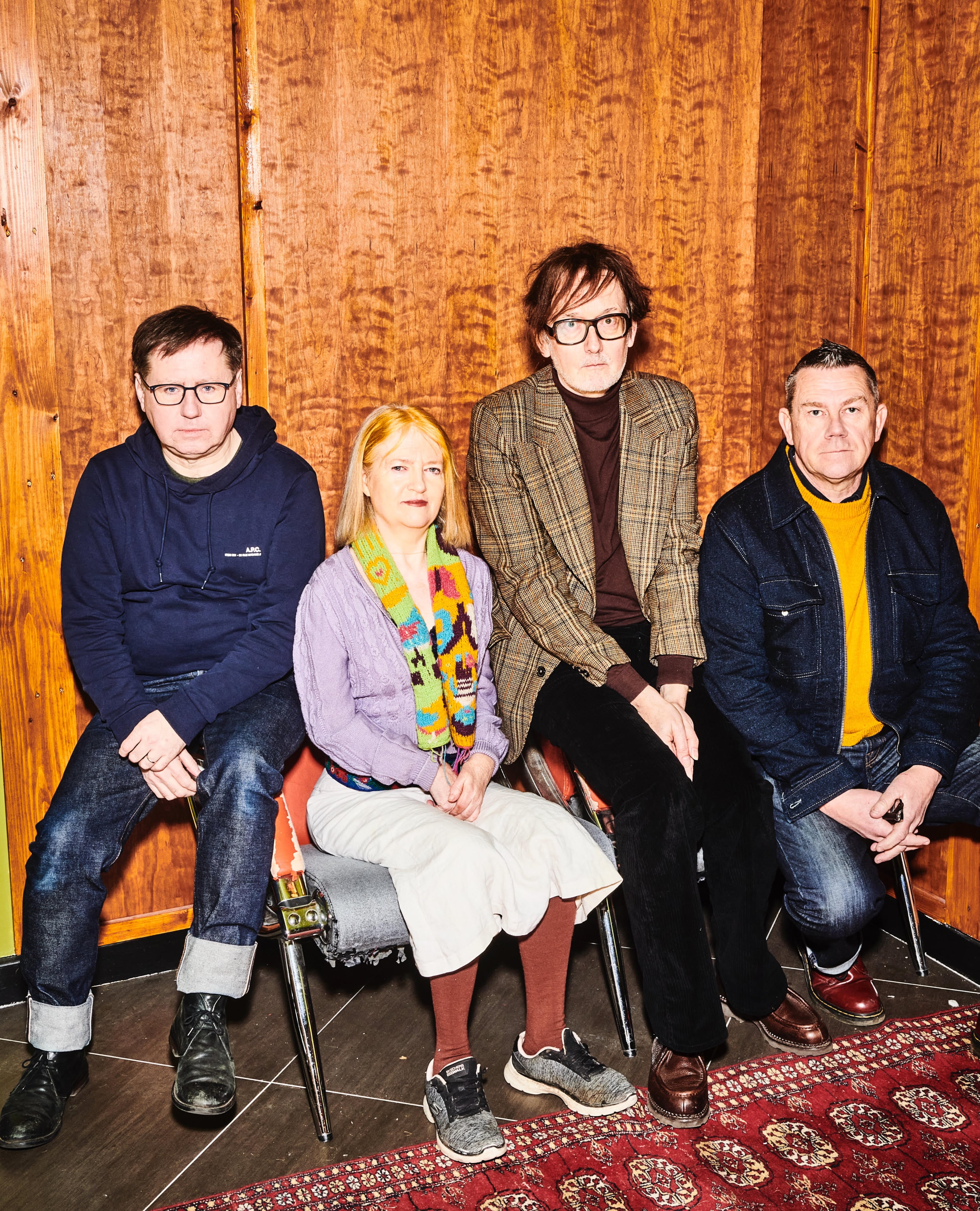 Britpop band Pulp — featuring core members (from left) Mark Webber, Candida Doyle, Jarvis Cocker and Nick Banks — plays its first Atlanta show since 1994 on Thursday at the Tabernacle.
(Courtesy of Tom Jackson)