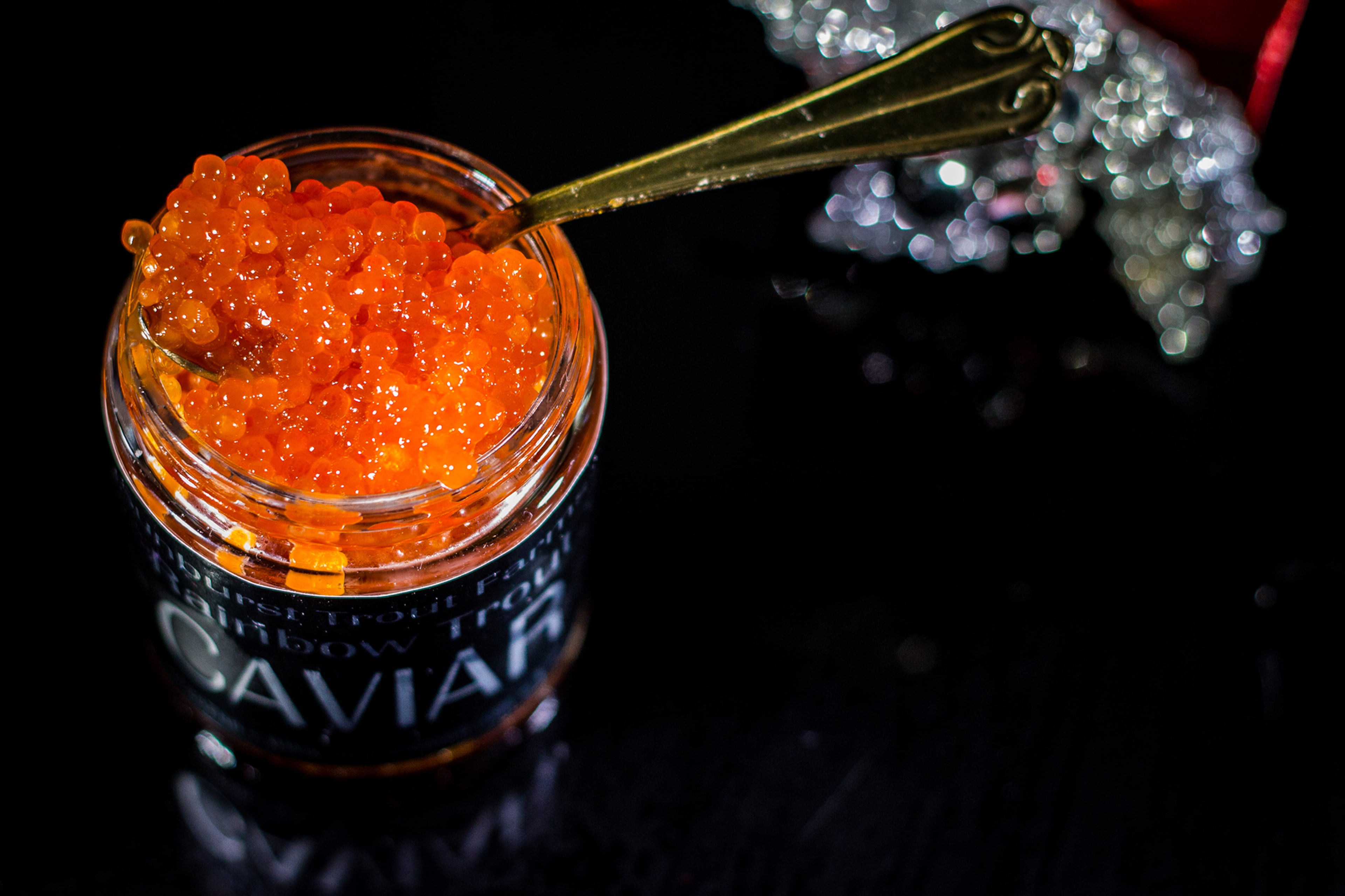 Rainbow trout caviar
(Courtesy of Anna Eason)