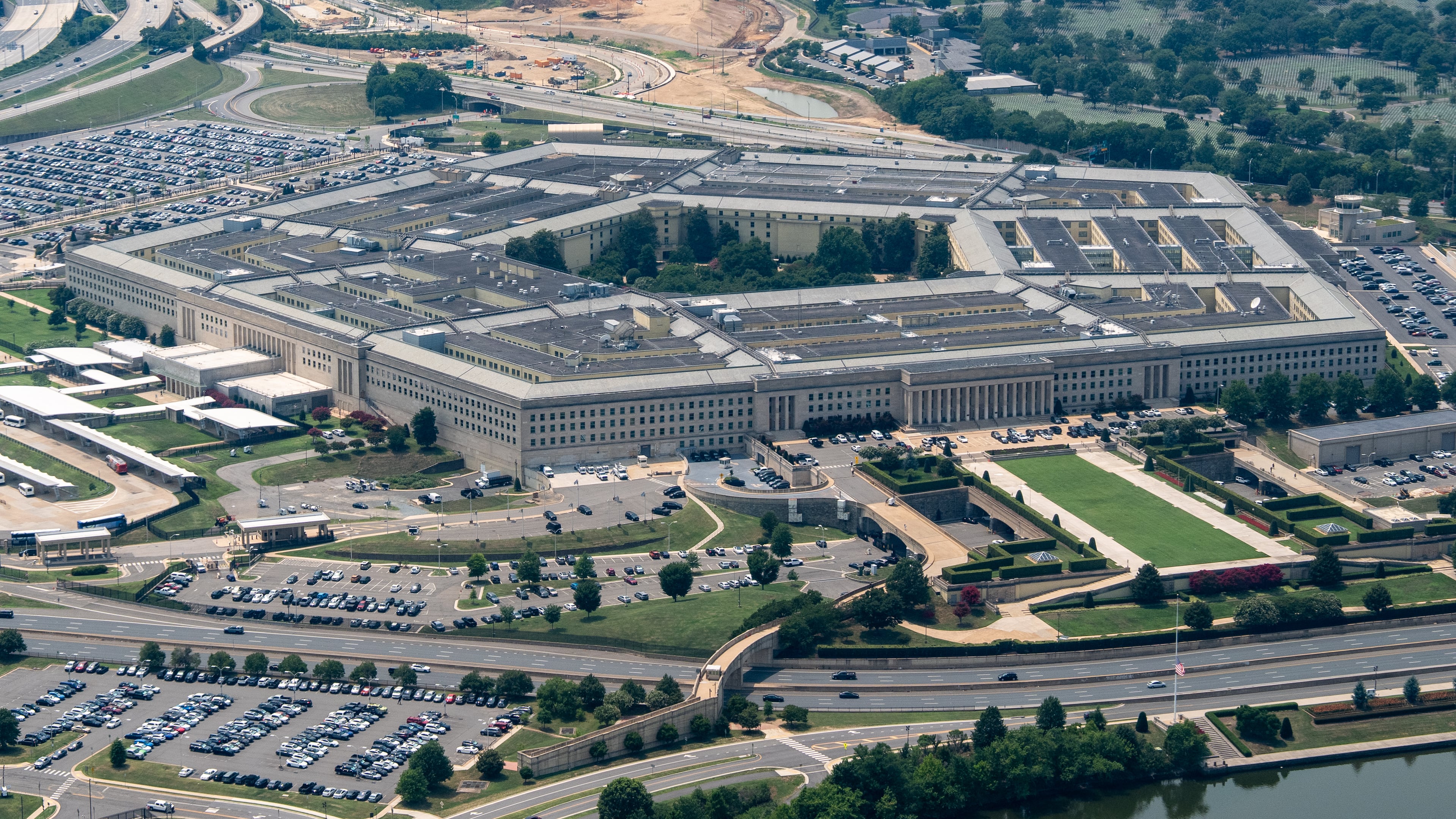FILE - The Pentagon is seen from the air, July 15, 2026, in Washington. (AP Photo/Alex Brandon, File)