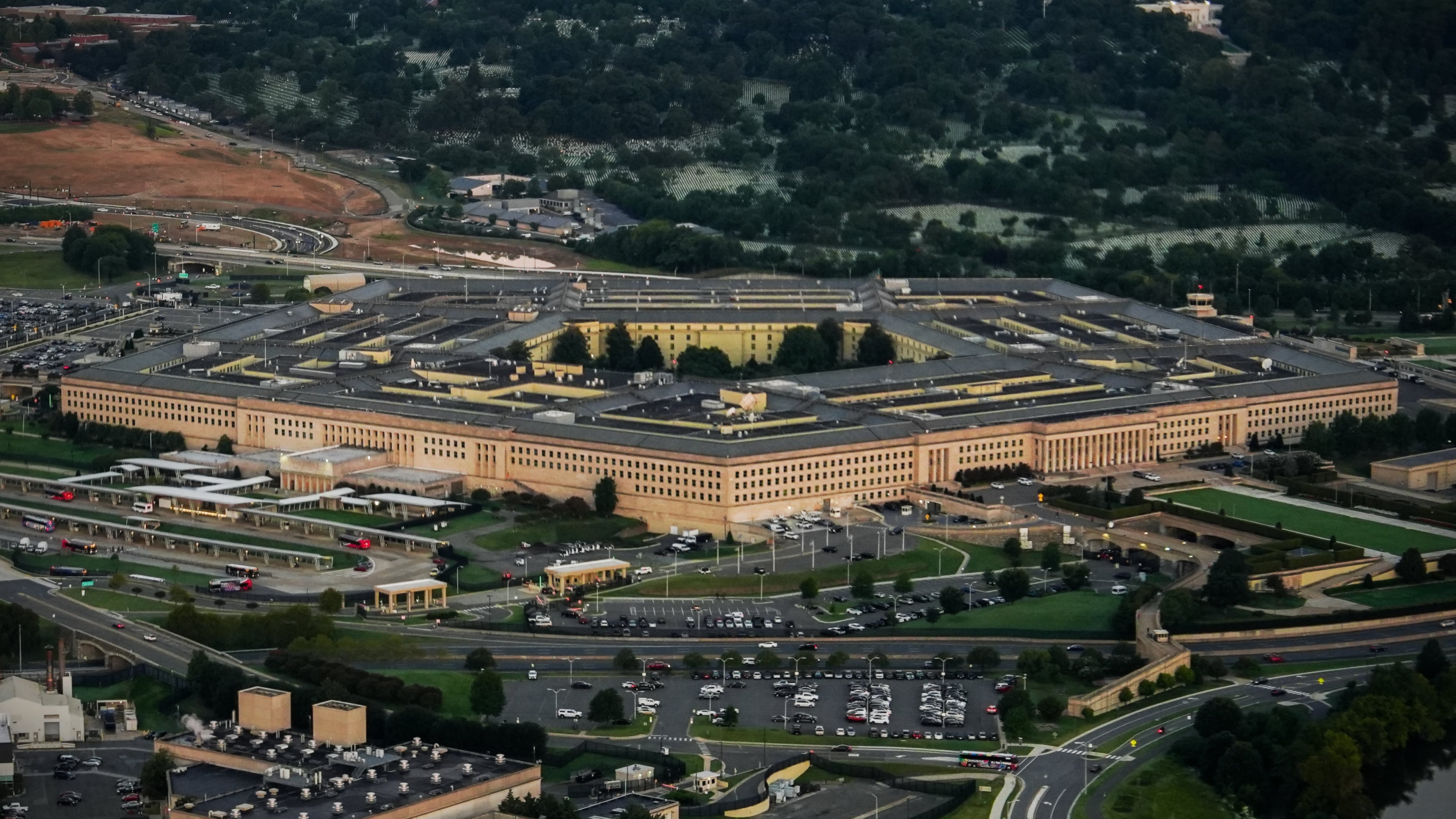 The Pentagon is seen from the air, Tuesday, Sept. 8, 2026, in Washington (AP Photo/Julia Demaree Nikhinson)