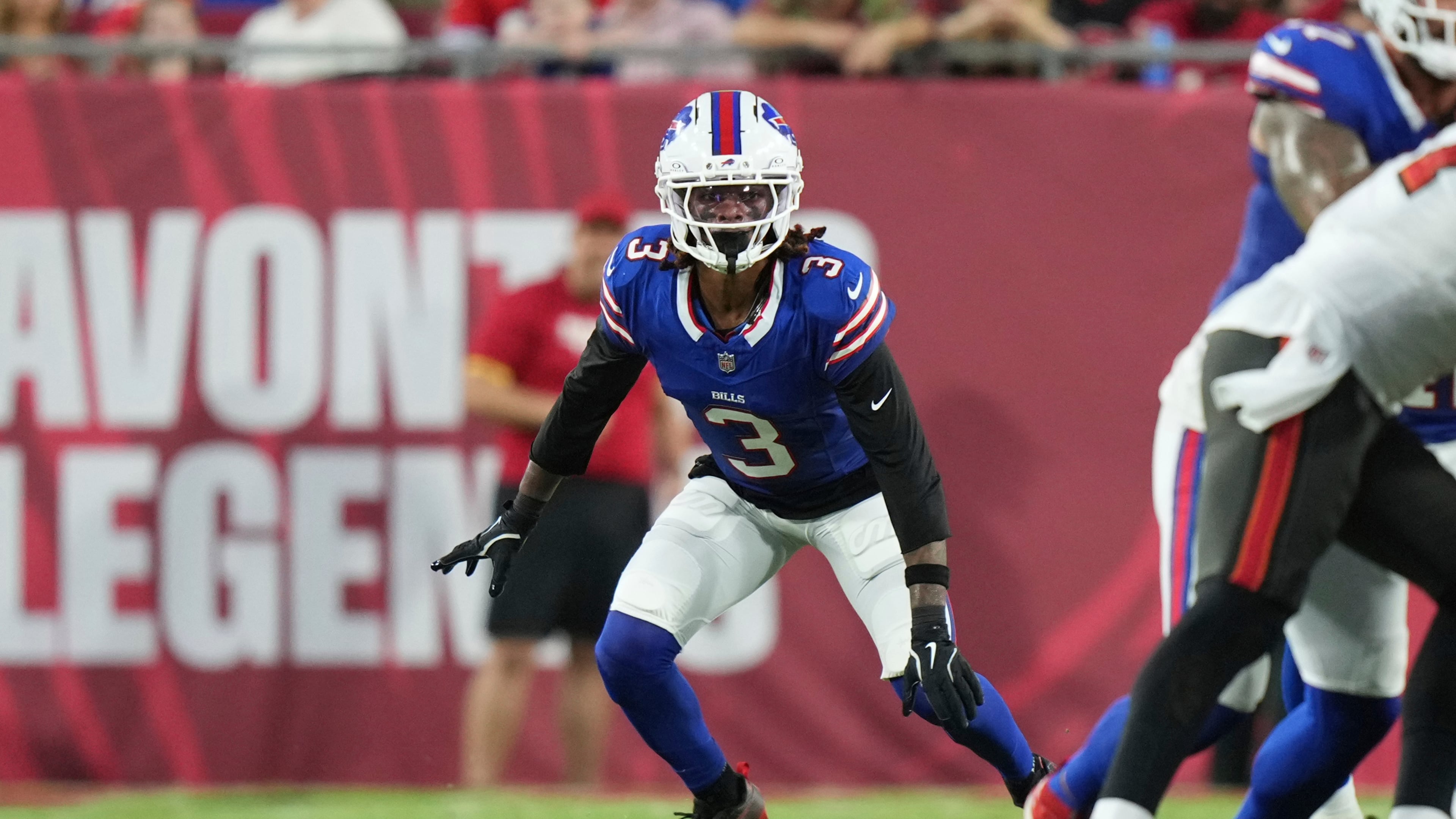 FILE 0 Buffalo Bills safety Damar Hamlin (3) defends in the secondary during a preseason NFL football game against the Tampa Bay Buccaneers, Saturday Aug. 23, 2025, in Tampa, Fla. (AP Photo/Peter Joneleit, File)