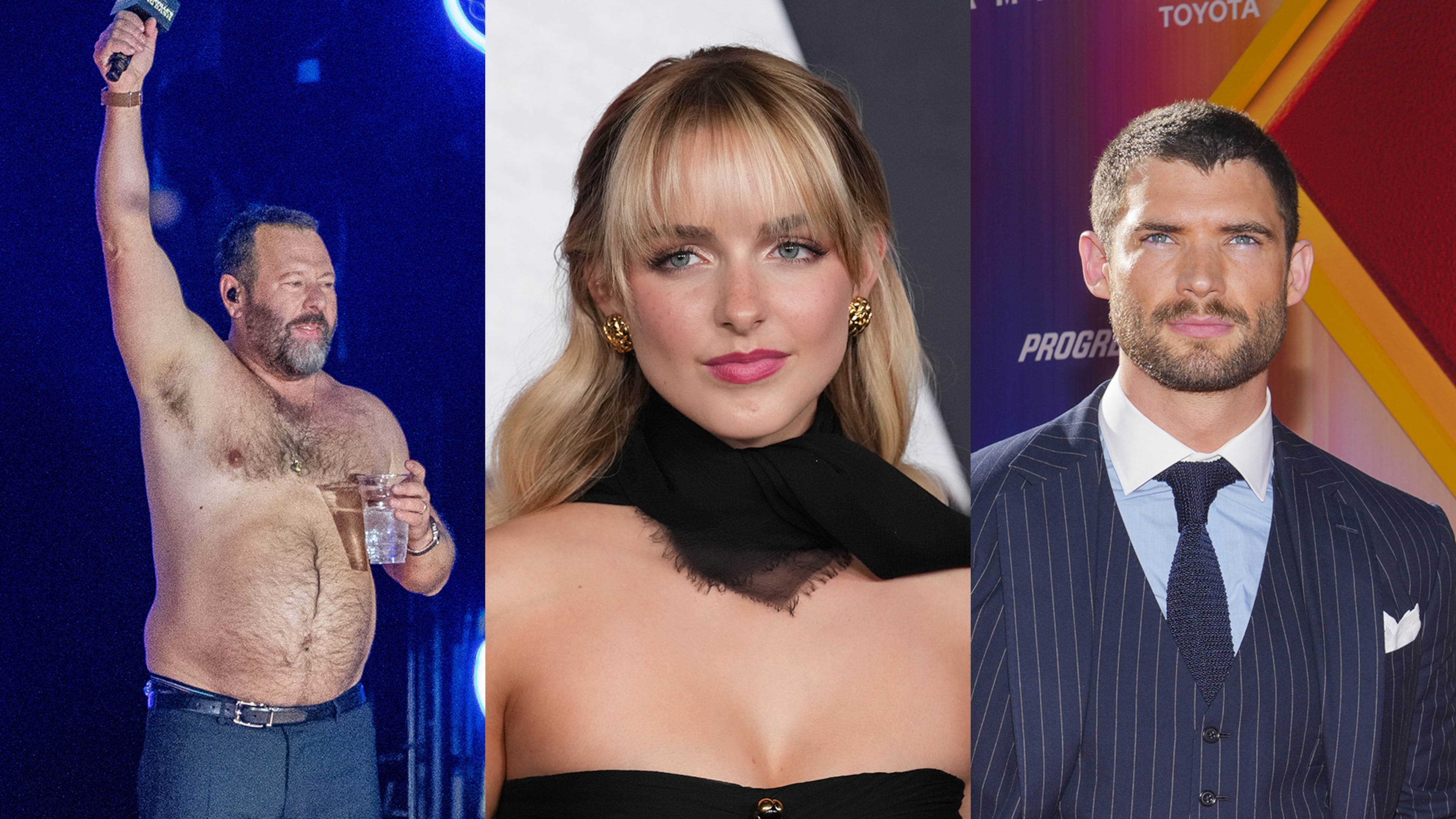 Bert Kreischer (from left) is back in Atlanta to shoot Season 2 of Netflix’s “Free Bert”; Mckenna Grace stars in the new Netflix series “Scooby-Doo: Origins”; and David Corenswet once again assumes the role of humanity's protector in the next “Superman” movie. (AP)