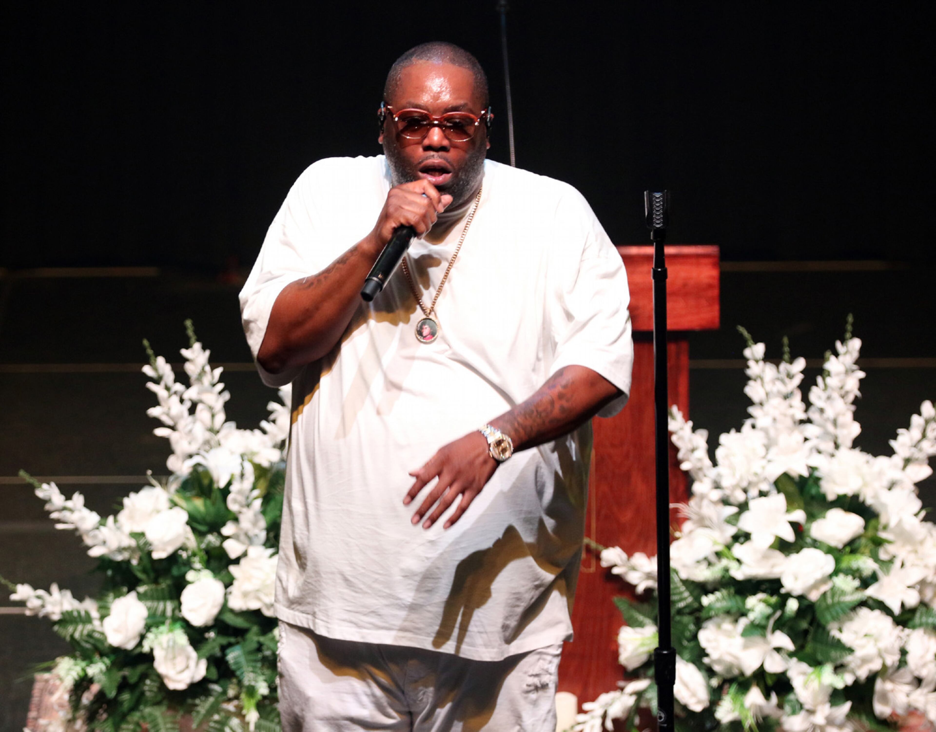 Atlanta native Killer Mike energized the sold-out Tabernacle on Thursday, July 13, 2023. Robb Cohen for the Atlanta Journal-Constitution