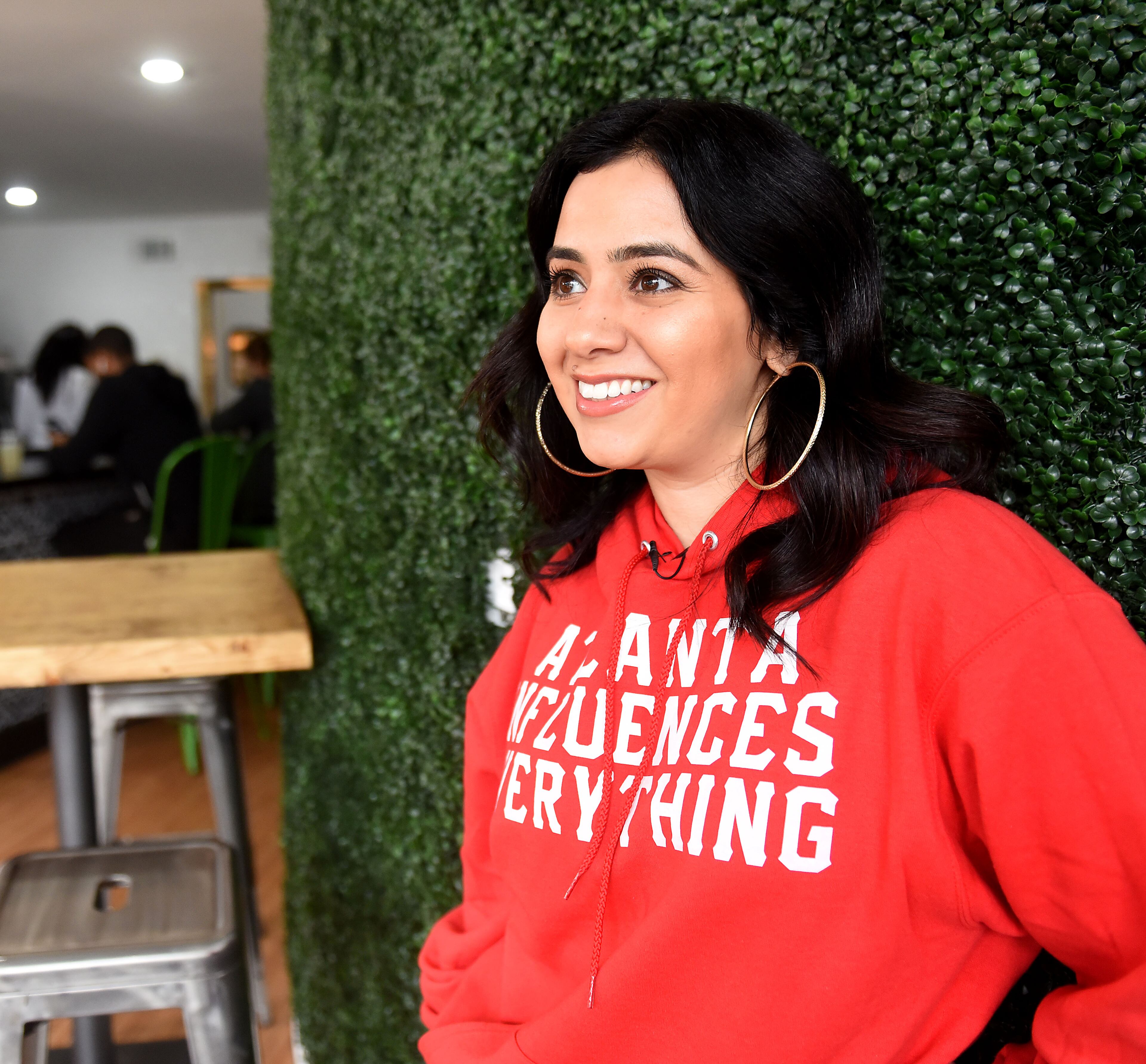 March 15, 2019 Atlanta - Dina Marto, owner of Twelve Studios, can occasionally be found in one of her favorite new eateries in town, Local Green Atlanta, a pescetarian & vegan restaurantâe located in Vine City area. Marto, an entrepreneur who vast experience in music industry started with Def Jam, shares her favorite things about Atlanta in an interview with the AJC. RYON HORNE / RHORNE@AJC.COM