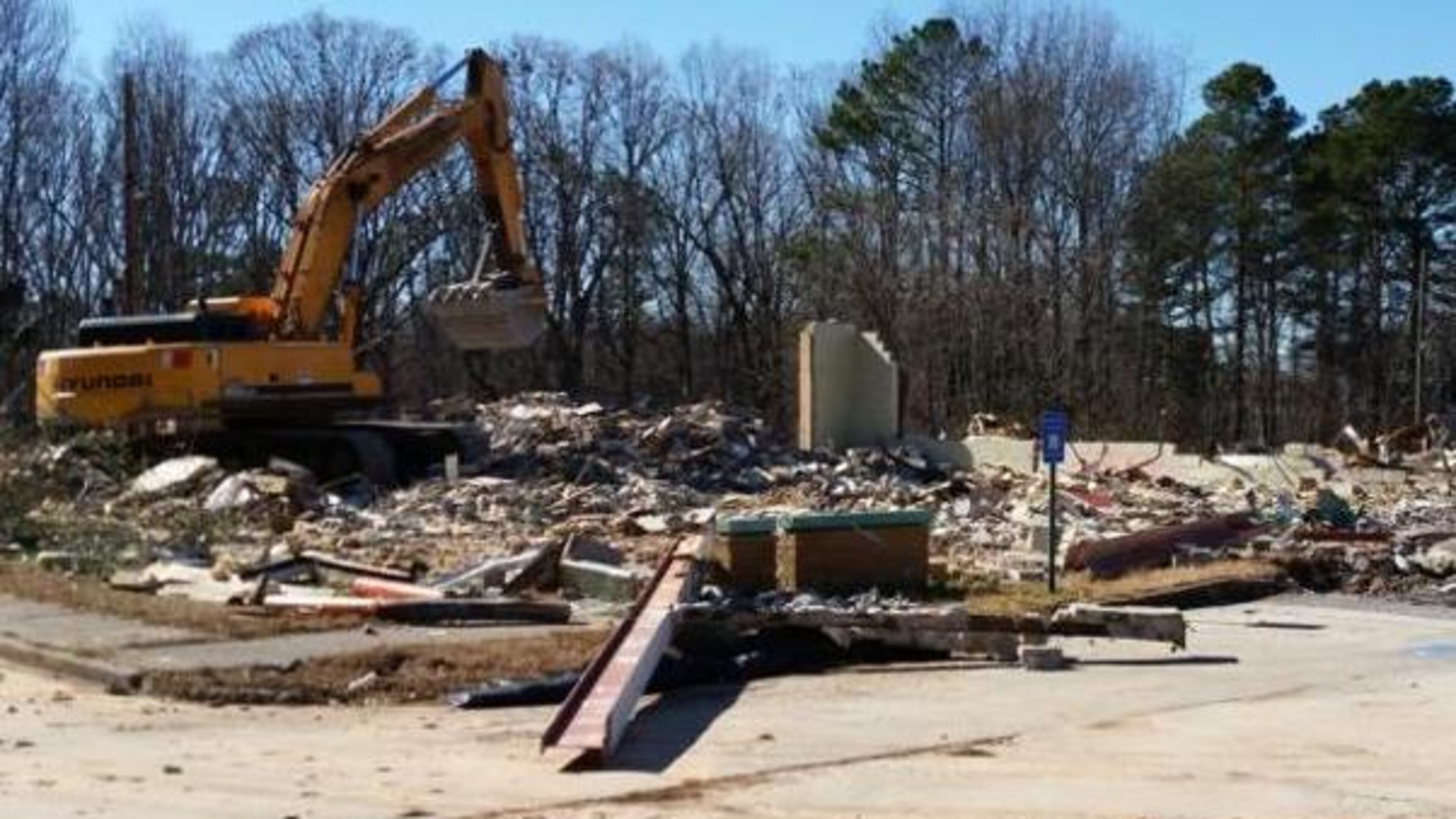 Some buildings on county-owned property in Ellenwood are slated for demolition.