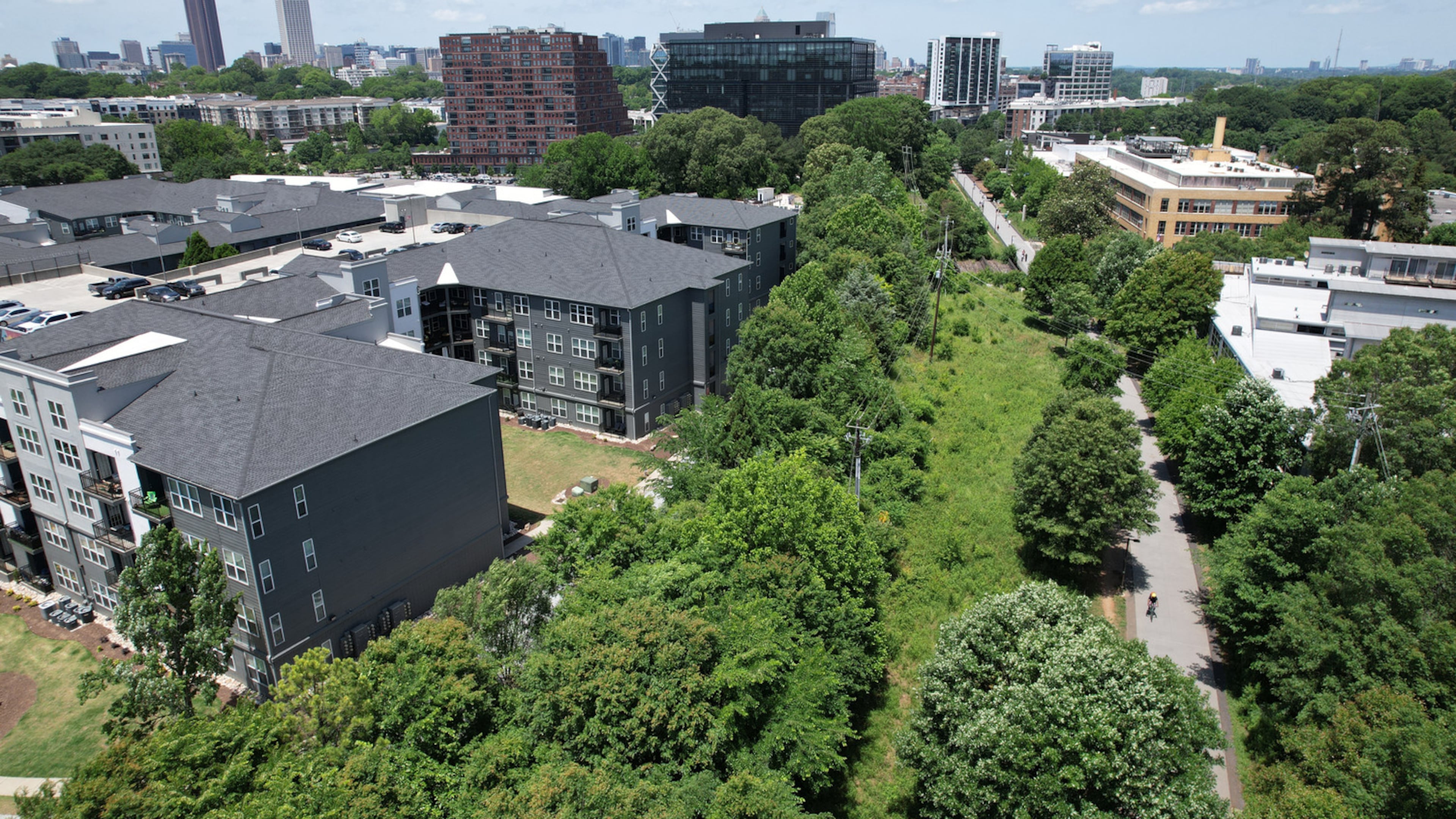 The tree canopy along the Atlanta Beltline's Eastside Trail. (Courtesy of Atlanta Beltline)