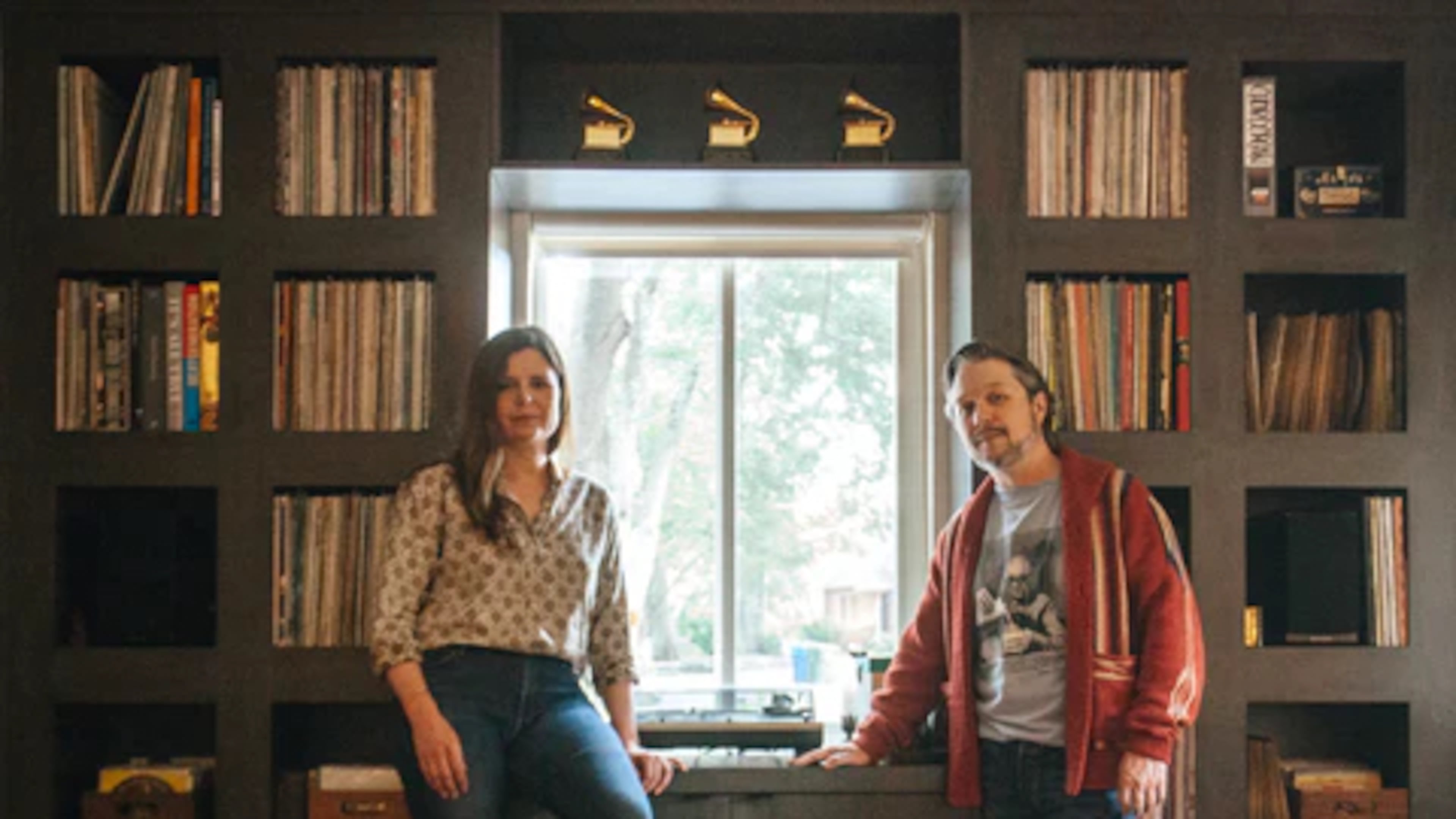 April and Lance Ledbetter of Dust-to-Digital in their Atlanta home office. The label's most recent release is "Bolinus Brandaris: Flamenco from the Bay of Cadiz." Courtesy of Diwang Valdez