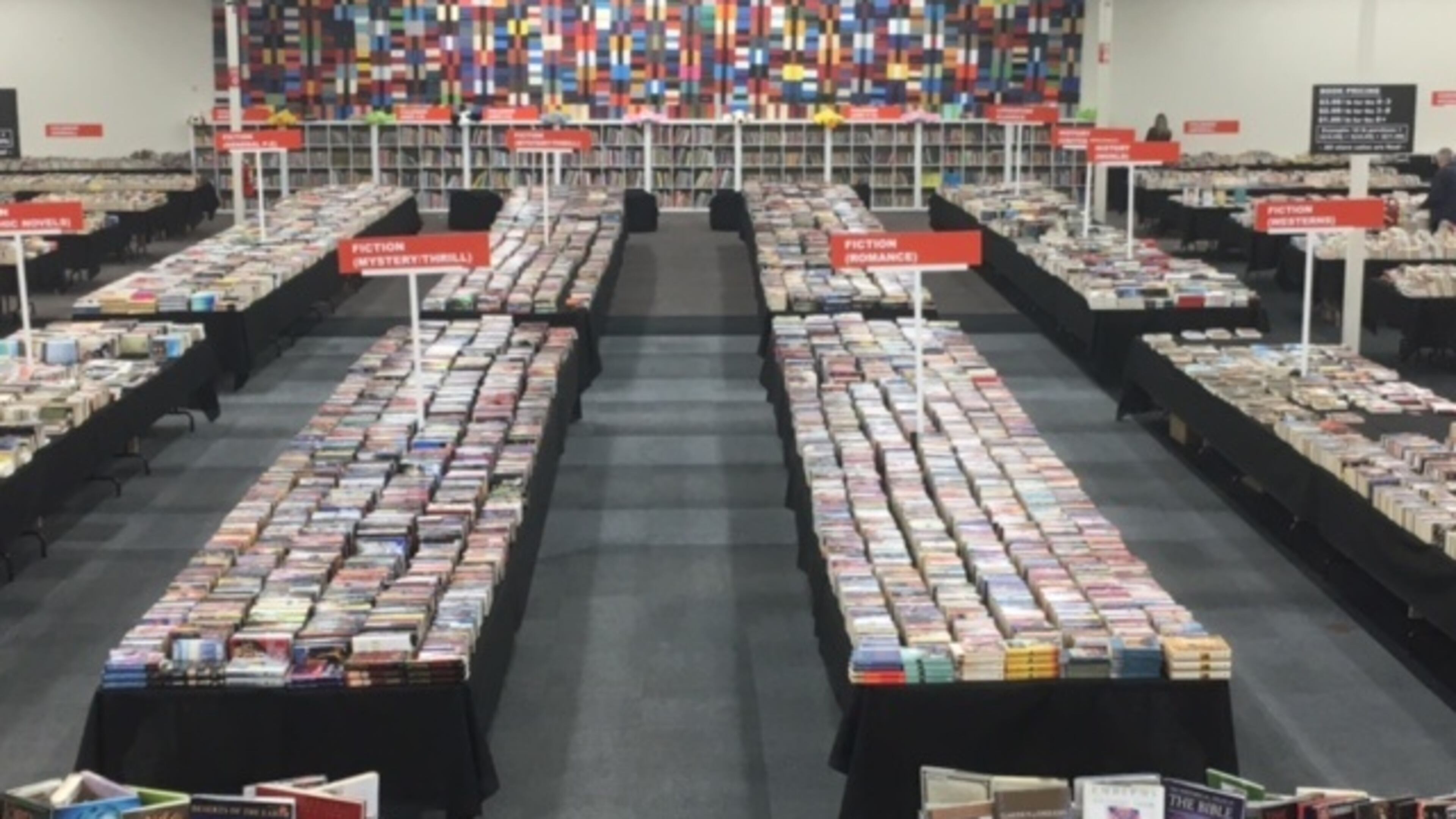 Books by the Pound opened its doors last month as an outlet for the surplus books in the inventory of a quartet of online booksellers. Photo: contributed/