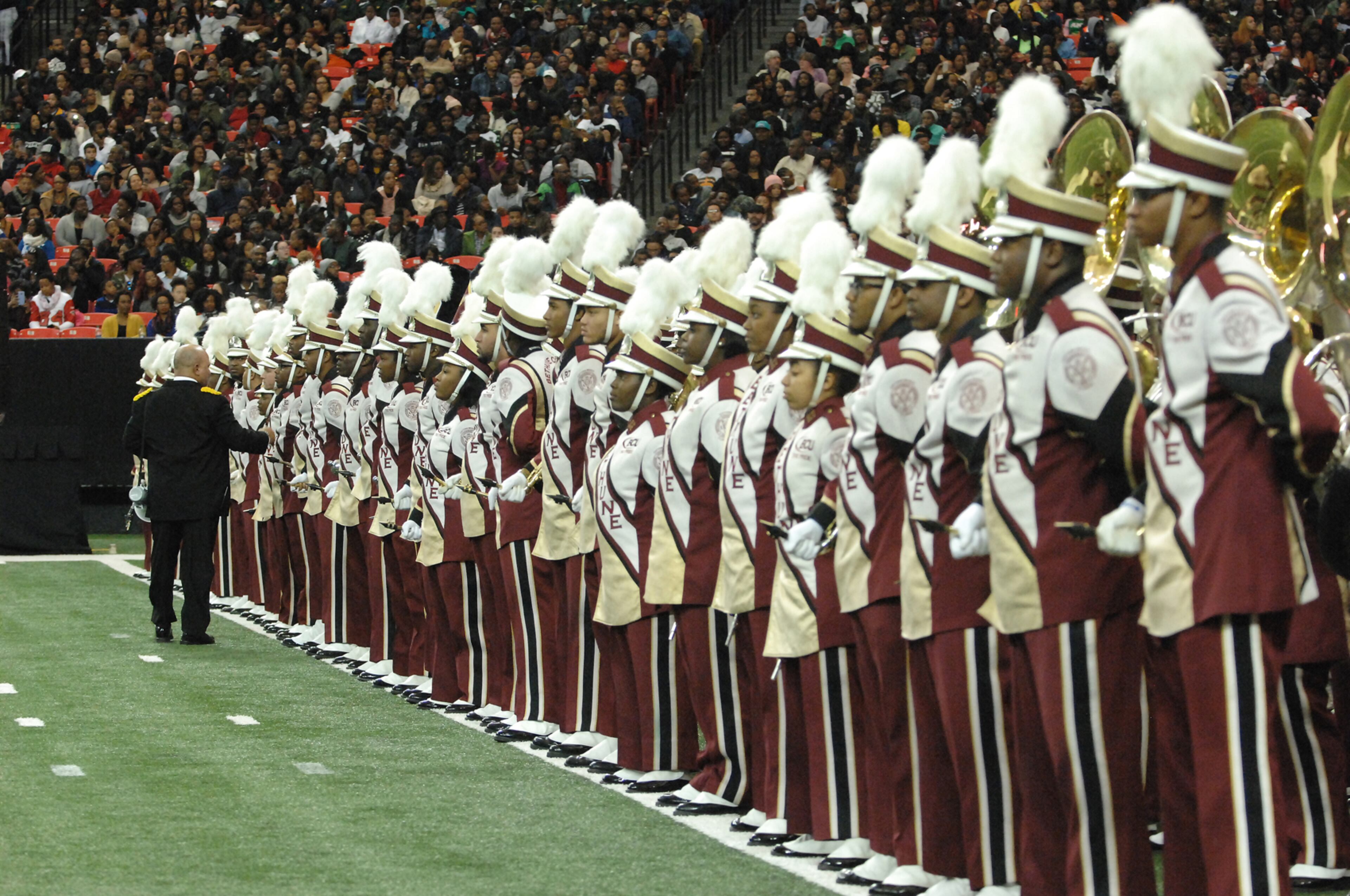 012817 Bethune Cookman prepares to take the field. Battle of the Bands at the Georgia Dome in Atlanta.
W.A. Bridges Jr. special