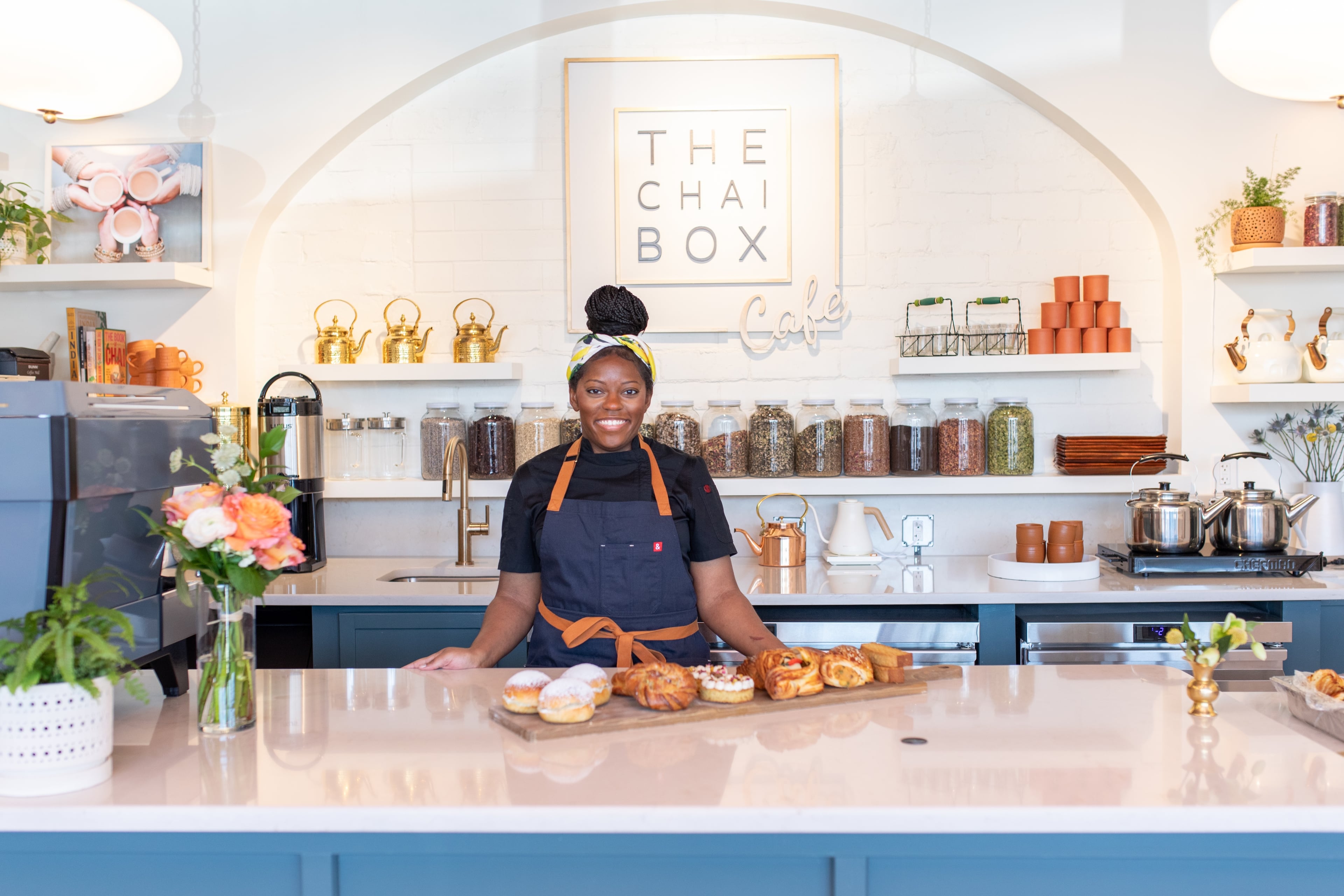 Pastry chef Amber Latimore at the Chai Box Cafe. (Kate Blohm, courtesy of the Chai Box Cafe)
