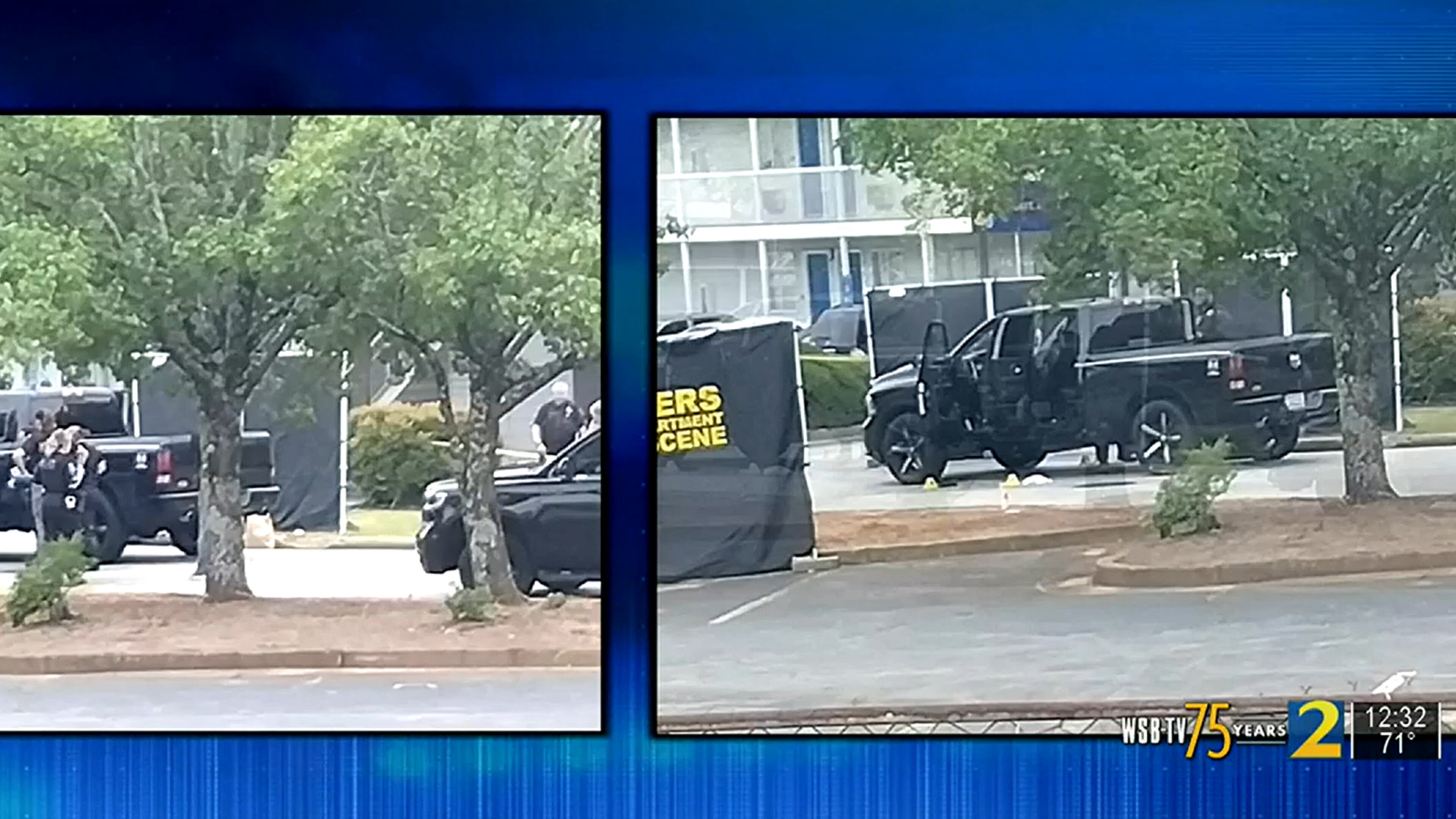 Conyers police found 33-year-old Dontavius Hardeman shot to death inside a black pickup at the Intown Suites, police said.