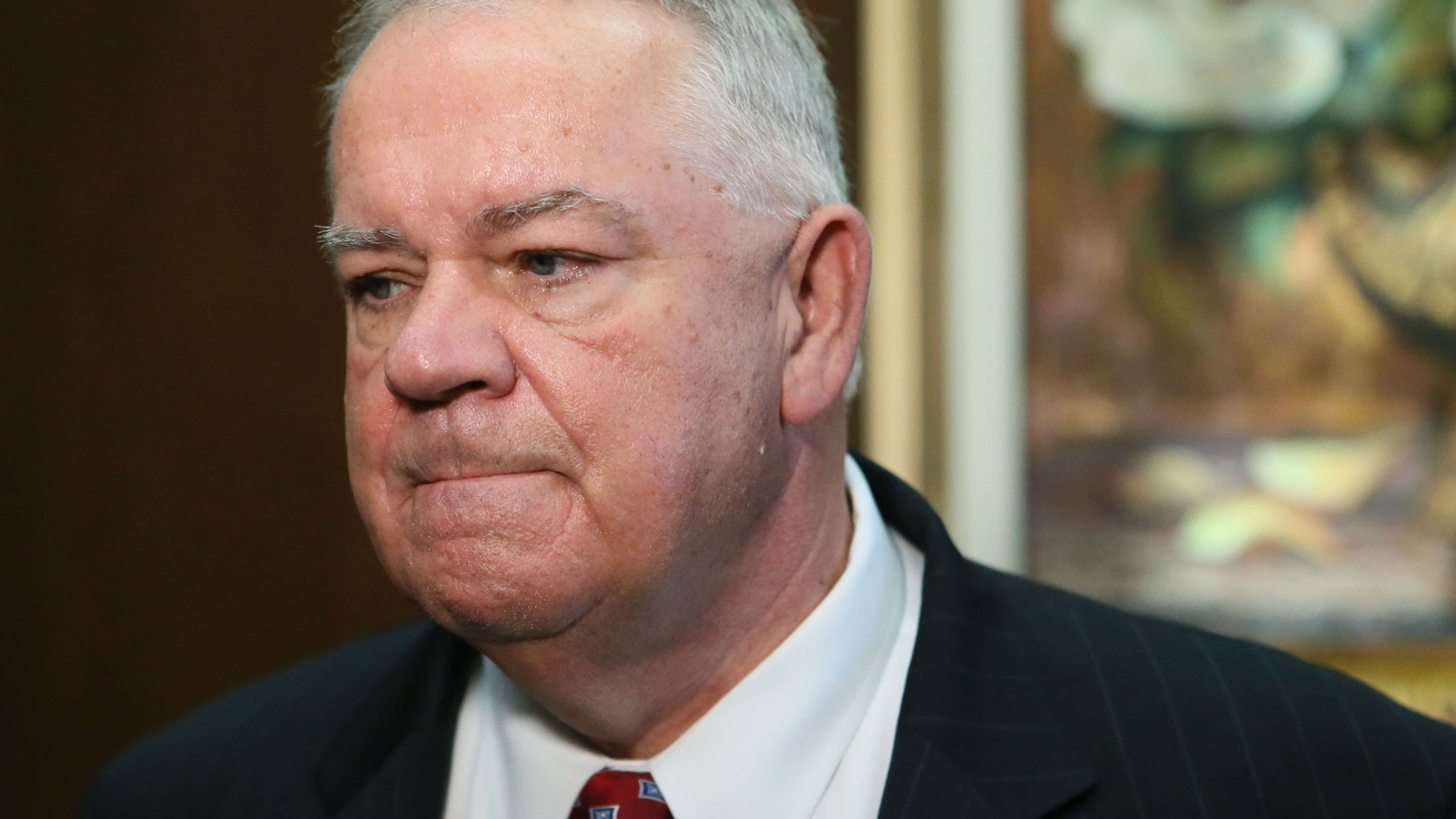 Georgia House Speaker David Ralston, during a GOP retreat, pressed Republicans in the chamber to halt efforts to remove him as speaker. And he talked about killing snakes. BOB ANDRES / BANDRES@AJC.COM