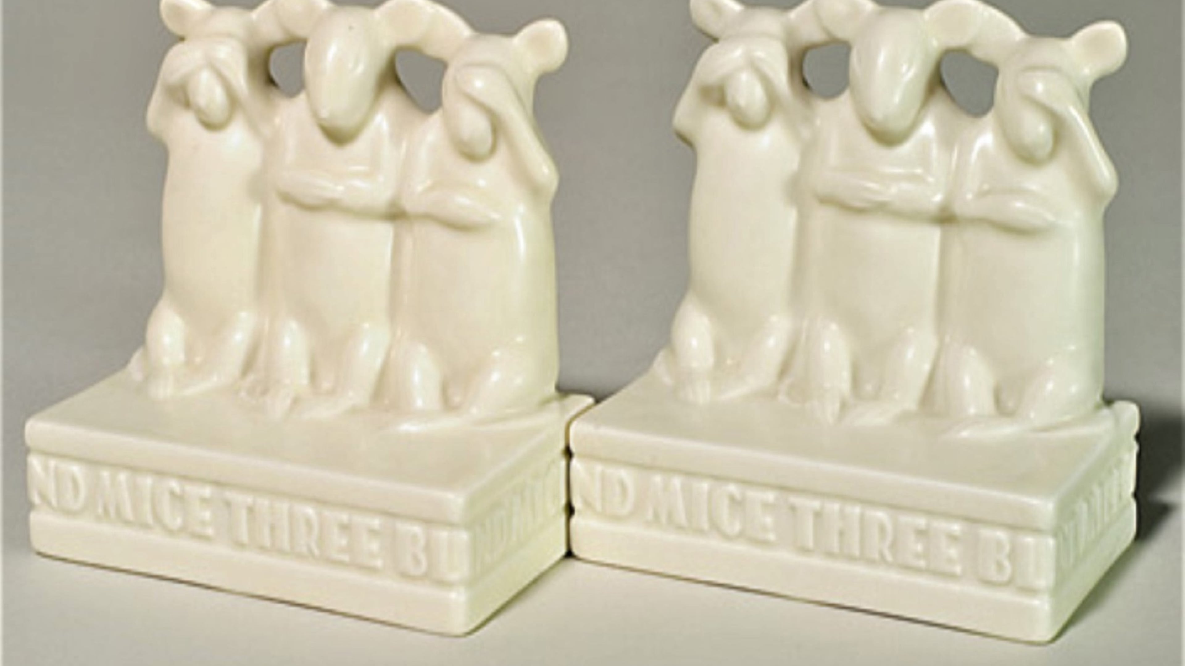 This charming pair of bookends is more than cute - it is also rare and valuable. (handout/TNS)