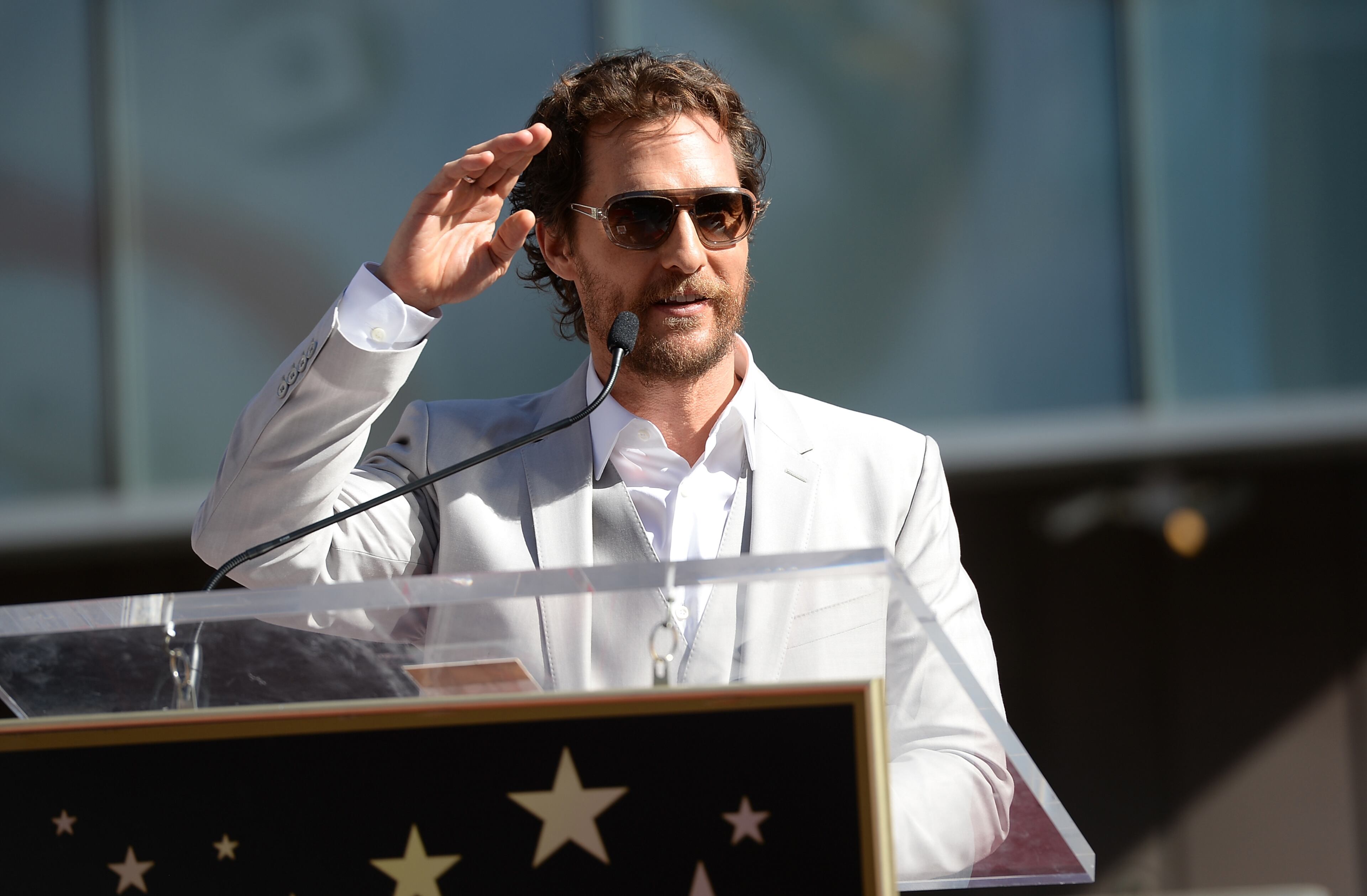 Actor Matthew McConaughey attends his Hollywood Walk Of Fame ceremony on November 17, 2014 in Hollywood, Calif. (Photo by Jason Merritt/Getty Images)