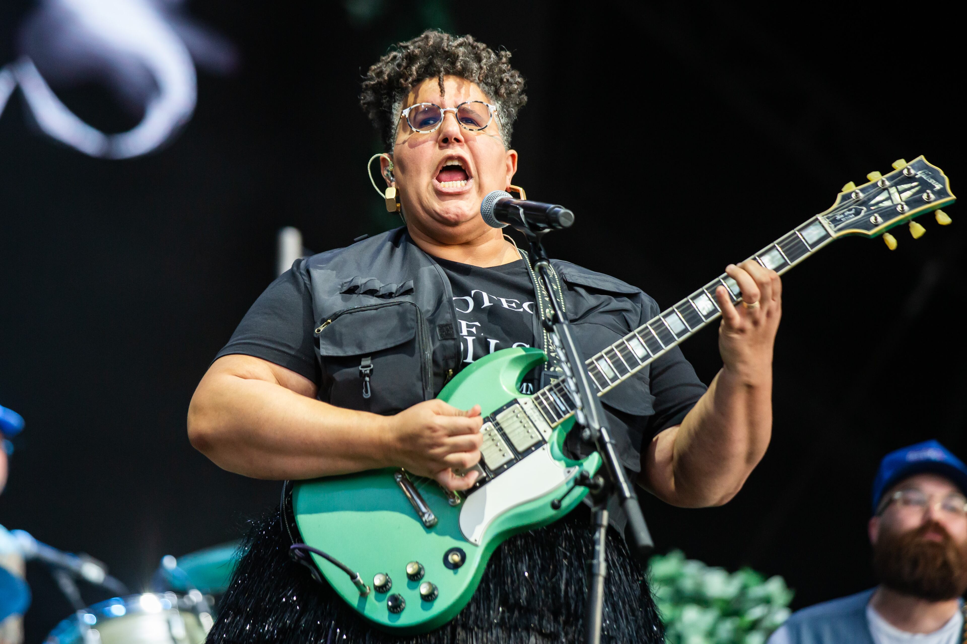 Atlanta, Ga. — Alabama Shakes, led by Brittany Howard, cruised through their smooth roots rock hits on Sunday, Sept. 21, 2025, at Piedmont Park. (RYAN FLEISHER FOR THE ATLANTA JOURNAL-CONSTITUTION)