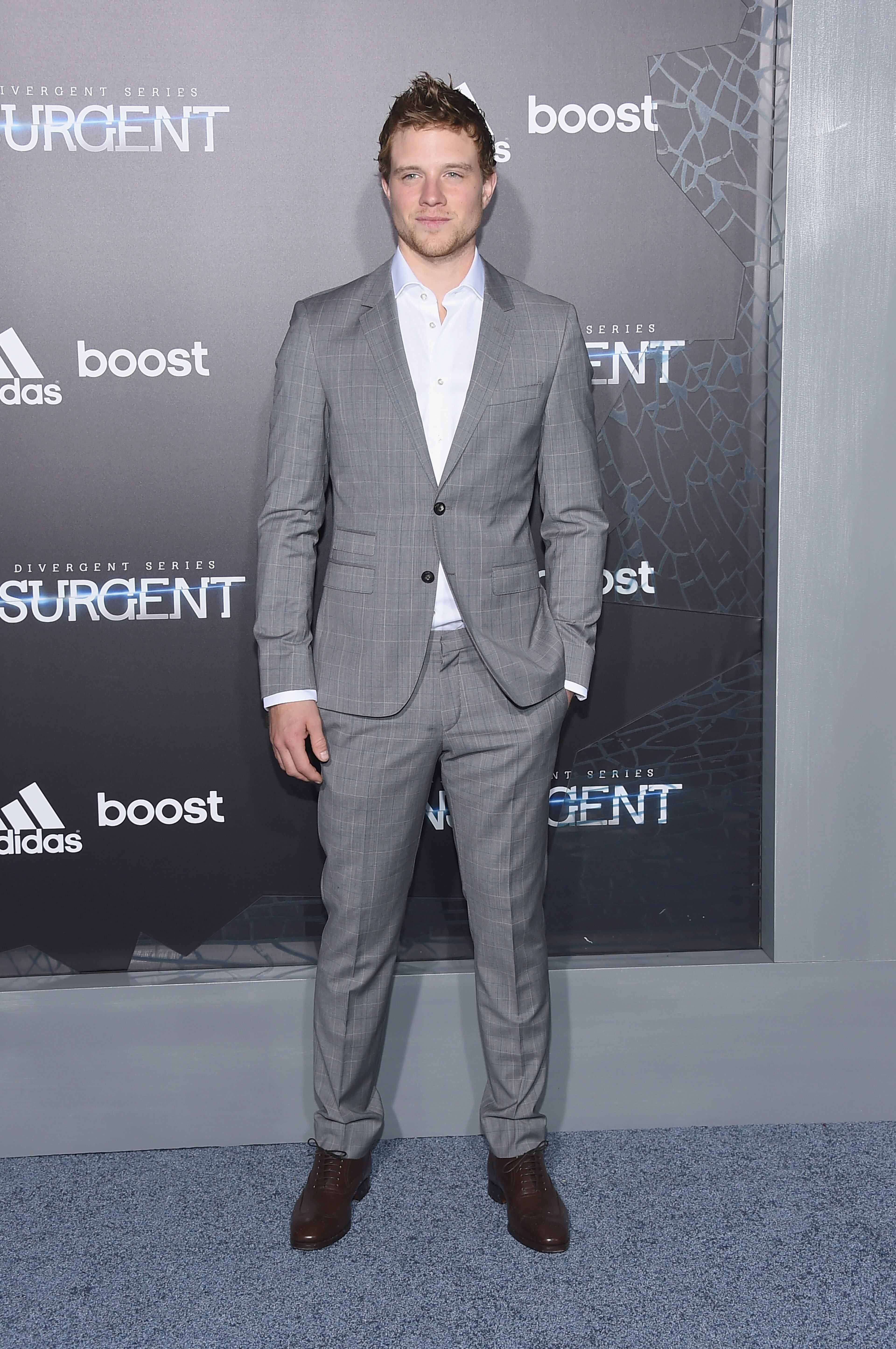 NEW YORK, NY - MARCH 16: Actor Jonny Weston attends "The Divergent Series: Insurgent" New York premiere at Ziegfeld Theater on March 16, 2015 in New York City. (Photo by Larry Busacca/Getty Images)