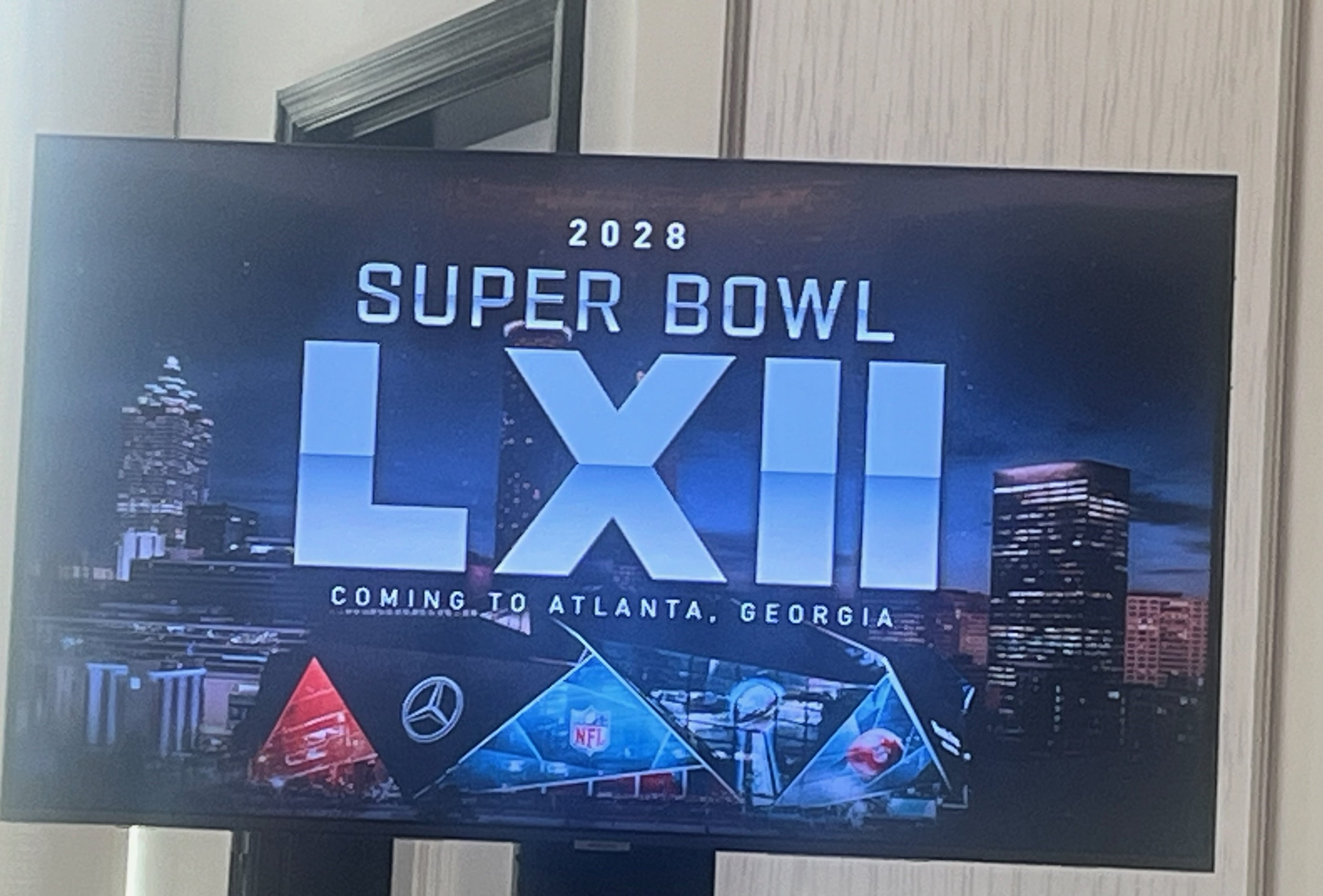 The 2028 Super Bowl will be held at Mercedes-Benz Stadium in Atlanta in February. (D. Orlando Ledbetter/AJC)