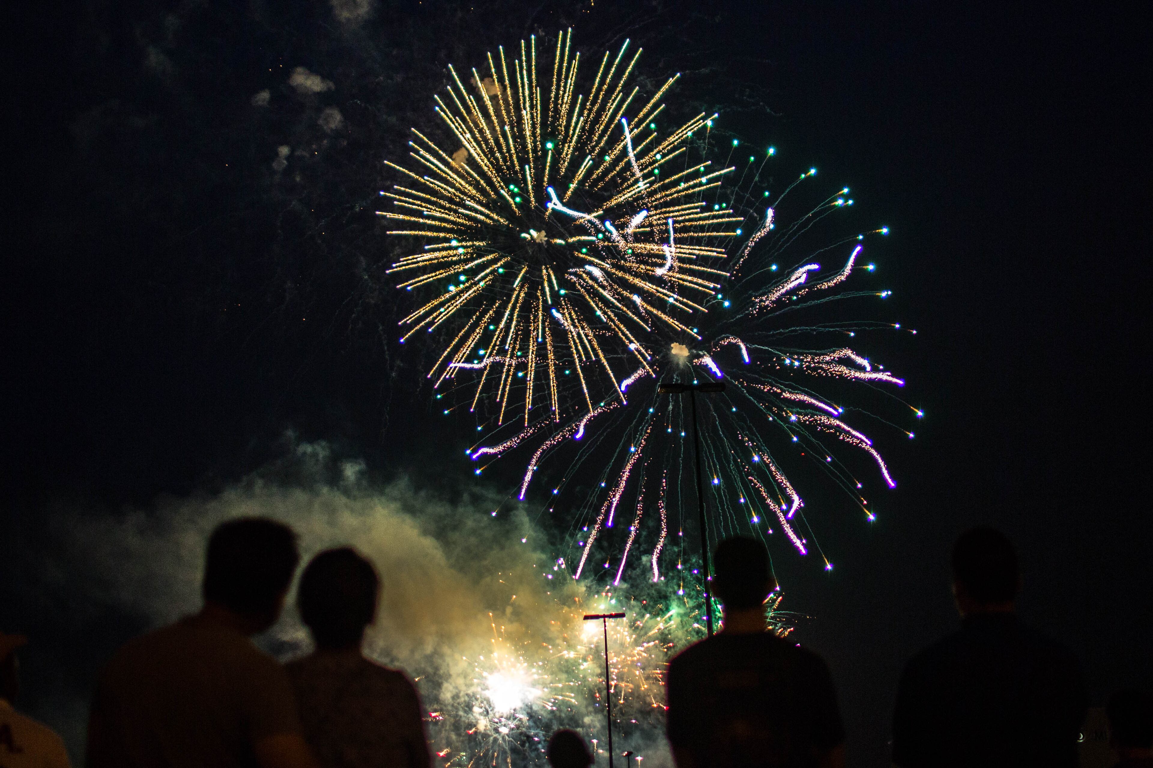 Fireworks illuminate the skies over Lenox Square during the annual July 4th event, Saturday, July 4, 2015, in Atlanta. Lenox Square held Atlanta's 56th Independence Day celebration and is the Southeast's largest firework show. BRANDEN CAMP/SPECIAL