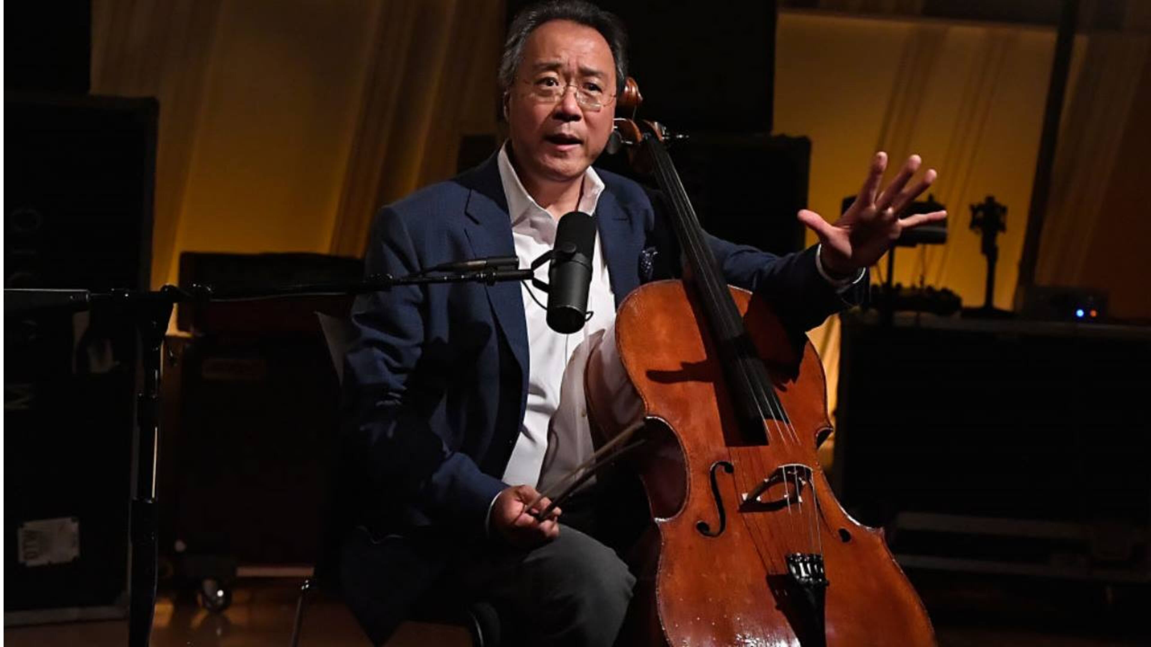 Cellist Yo-Yo Ma played a concert near the U.S.-Mexico border Saturday afternoon.