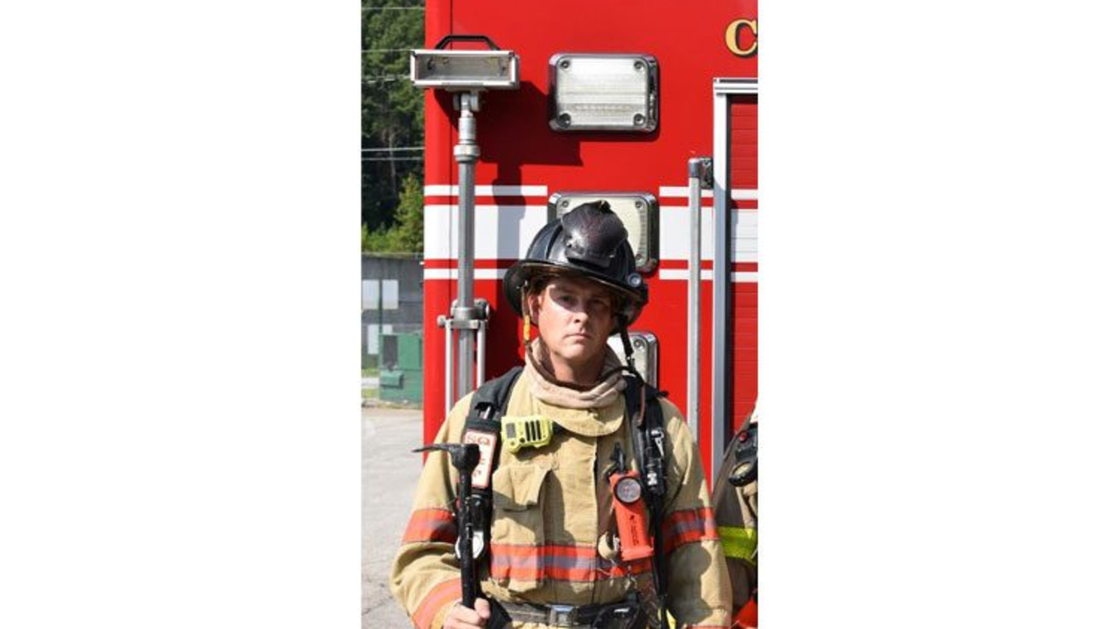 Cobb Firefighter Ralph A. (Rusty) Brown II will receive a national award on April 25 for risking his life to rescue a teen safely and recover the body of his younger brother at High Falls State Park in October - about 50 miles south of Atlanta off I-75. Courtesy of Cobb County