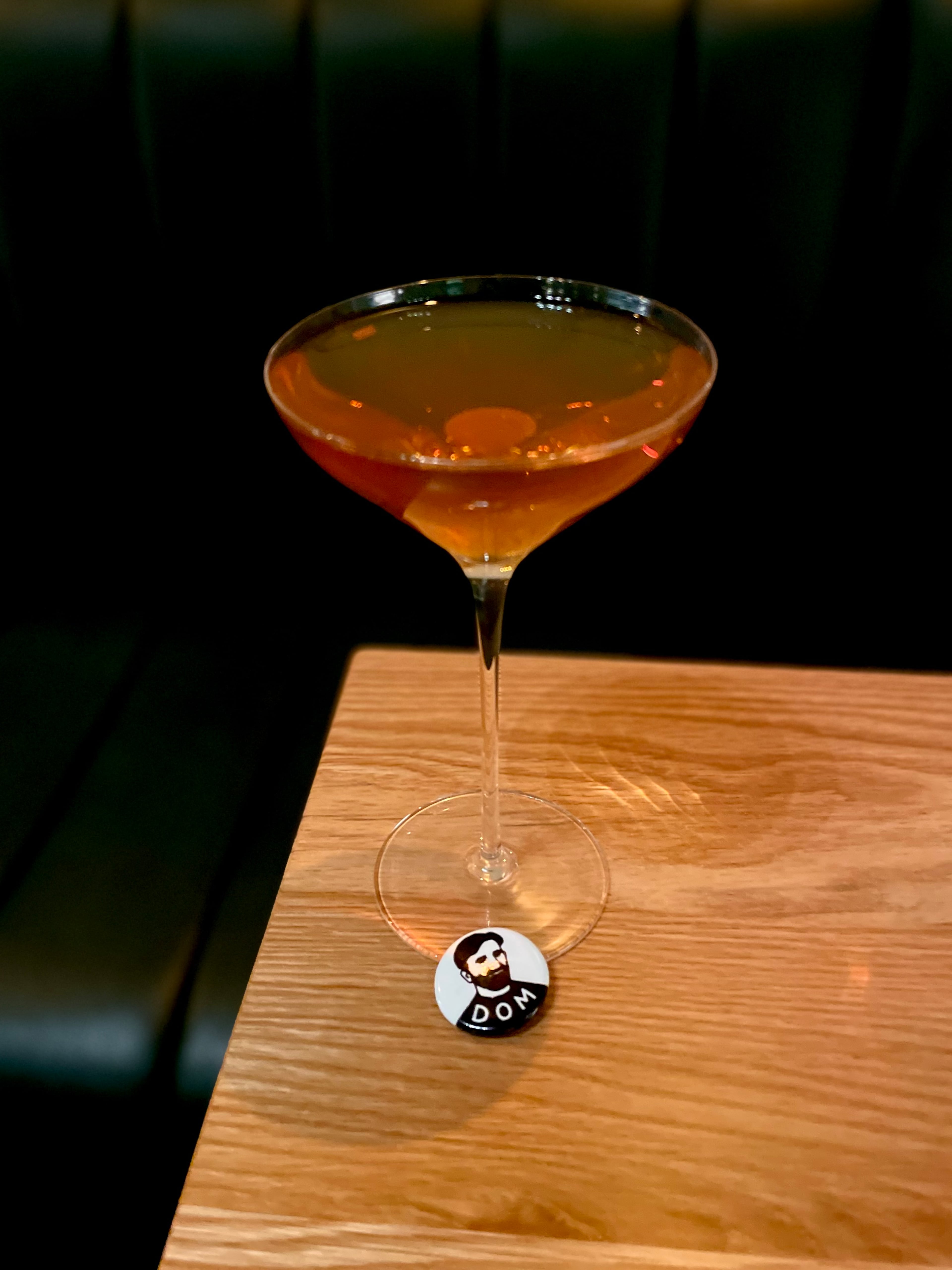 Cocchi Americano infused with candy cap mushrooms tastes like maple syrup in Lucky Star’s Dominic cocktail. (Angela Hansberger for The Atlanta Journal-Constitution)