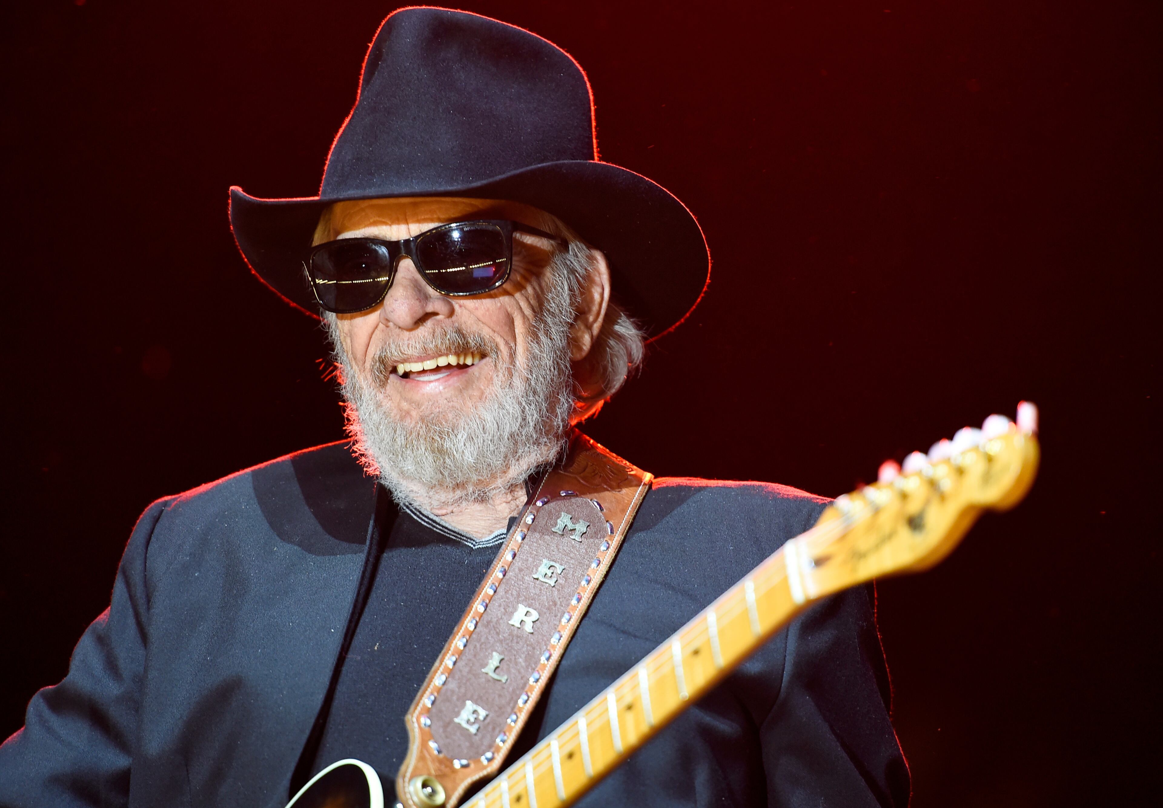 INDIO, CA - APRIL 24: Musician Merle Haggard performs onstage during day one of 2015 Stagecoach, California's Country Music Festival, at The Empire Polo Club on April 24, 2015 in Indio, California. (Photo by Frazer Harrison/Getty Images for Stagecoach)