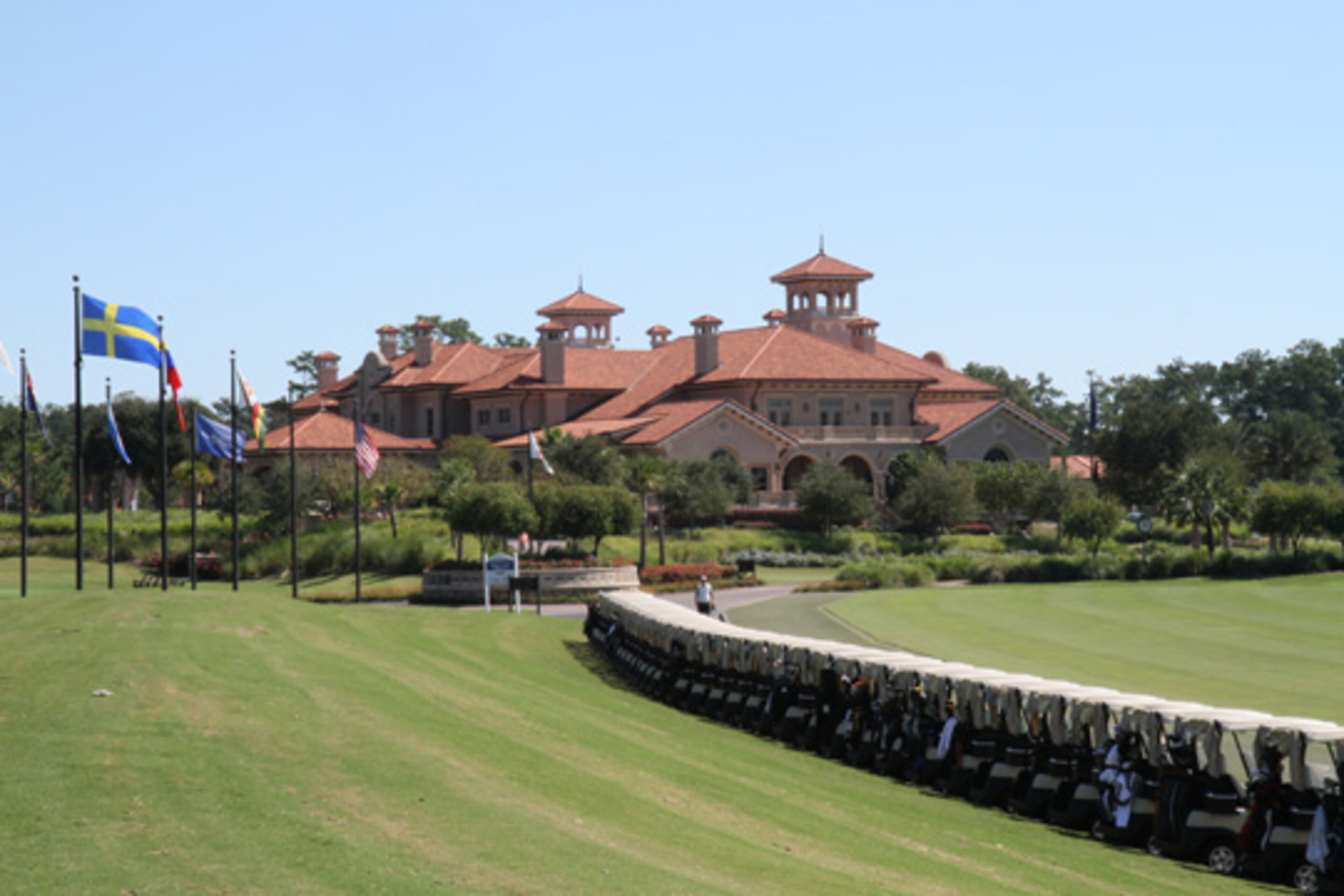 A 77,000 square foot clubhouse greets TPC Sawgrass visitors. Inside, murals highlight some of the repeat PLAYERS Championship winners as well as the most memorable moments in the tournament's history. Storytellers volunteer their time and take visitors on a 30 minute tour of the facility. Not to be missed is a golf club shrine where past winners like Jack Nicklaus left a little something behind.
