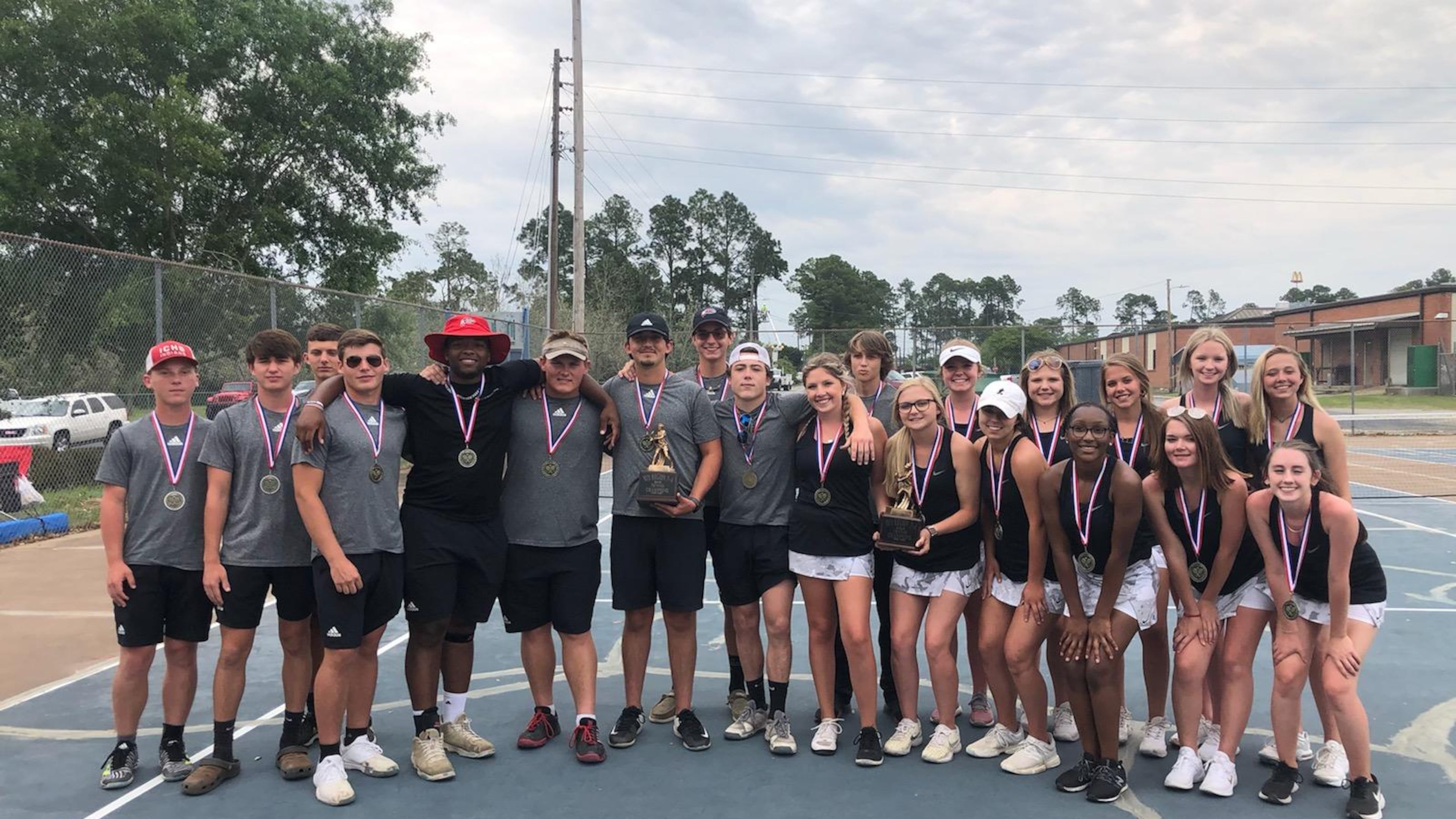 The Irwin County boys and girls tennis teams won the Region 2-A Public championships in 2021.