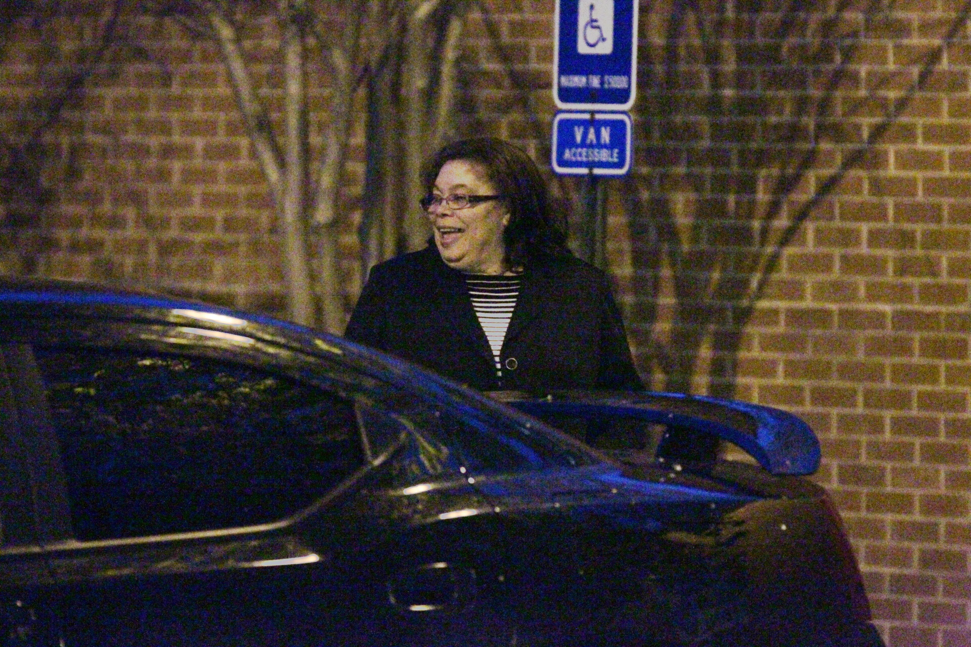 Benteen Elementary testing coordinator Theresia Copeland walked into the jail this morning. Copeland is charged with racketeering, theft by taking and two counts of false statements or writings.