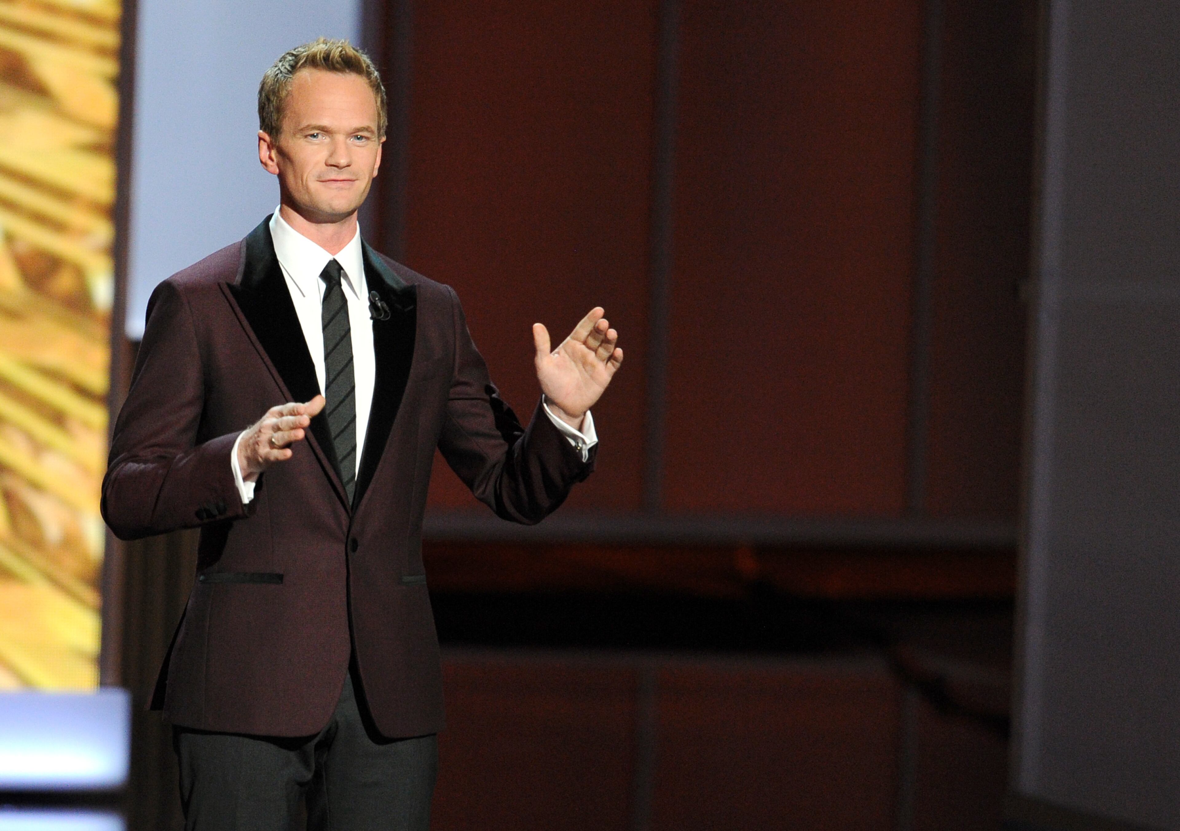 LOS ANGELES, CA - SEPTEMBER 22: Host Neil Patrick Harris speaks onstage during the 65th Annual Primetime Emmy Awards held at Nokia Theatre L.A. Live on September 22, 2013 in Los Angeles, California. (Photo by Kevin Winter/Getty Images)