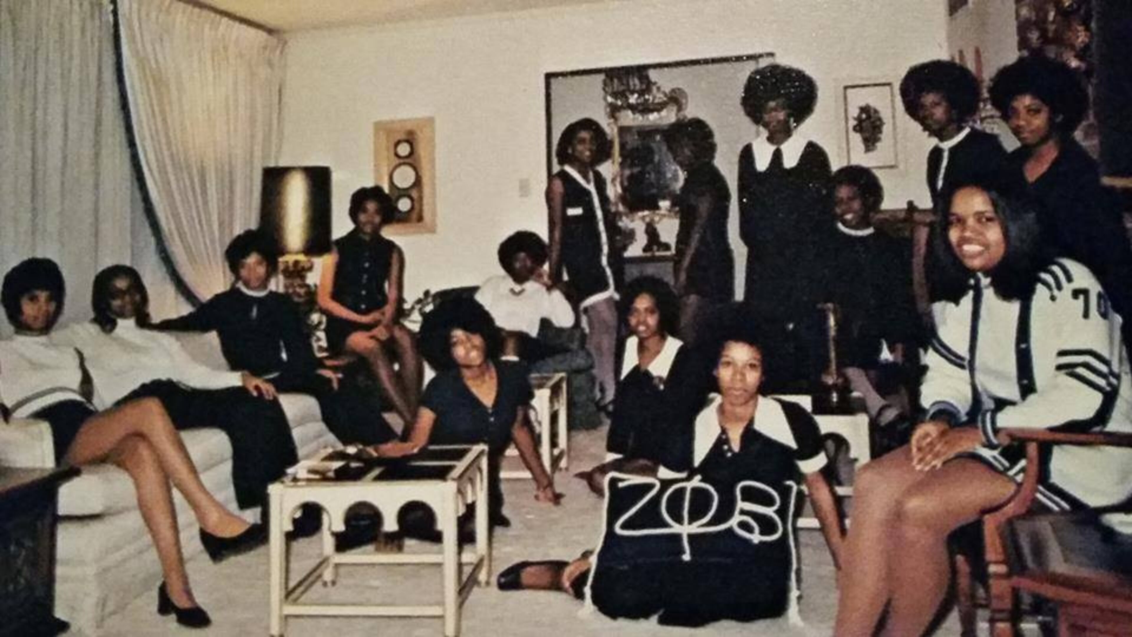 Zeta Alpha chapter of Zeta Phi Beta at North Carolina A&T State University in 1971