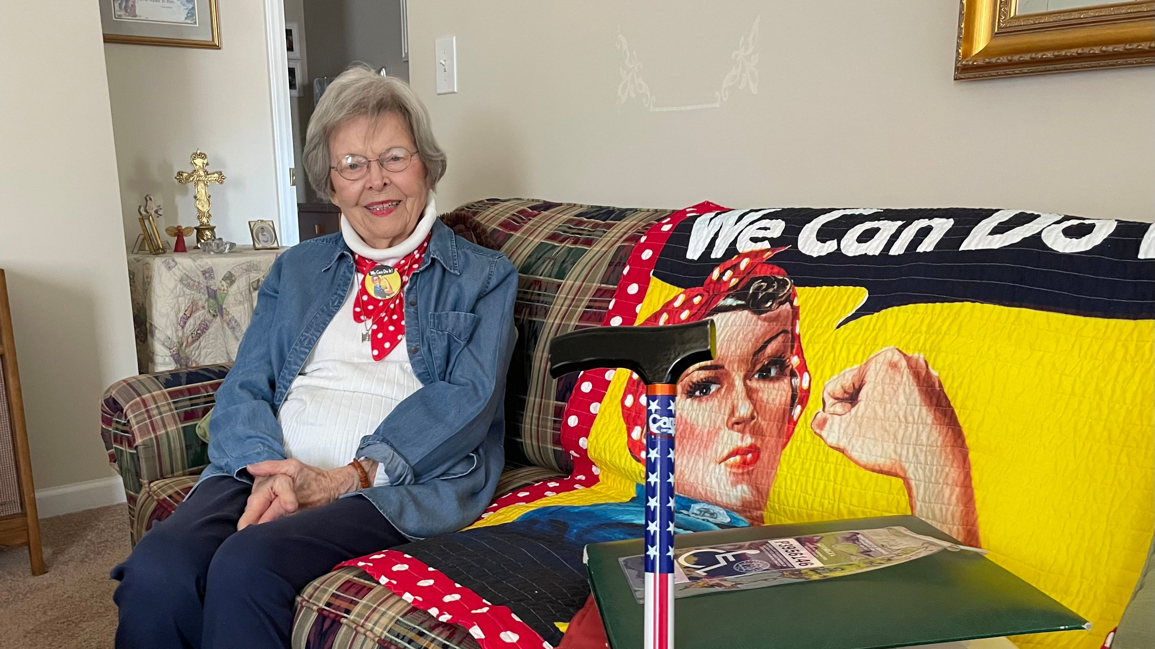 Lucretia Jane Tucker, soon to be 98, is one of the few remaining "Rosie the Riveters," women who worked in factory jobs during World War II. Bill Torpy/AJC