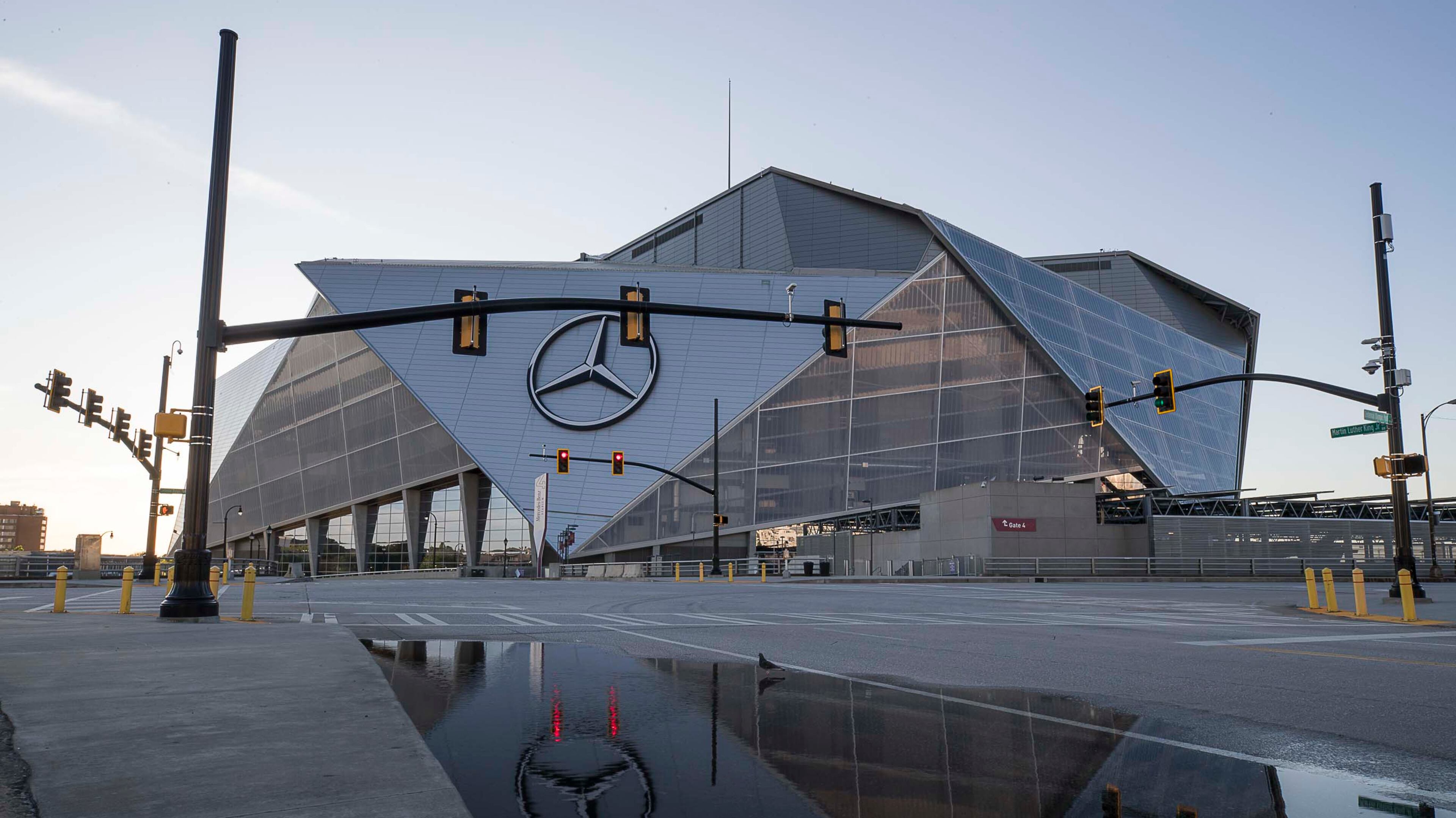 There will be no fans in Mercedes-Benz Stadium for Falcons games through at least September.