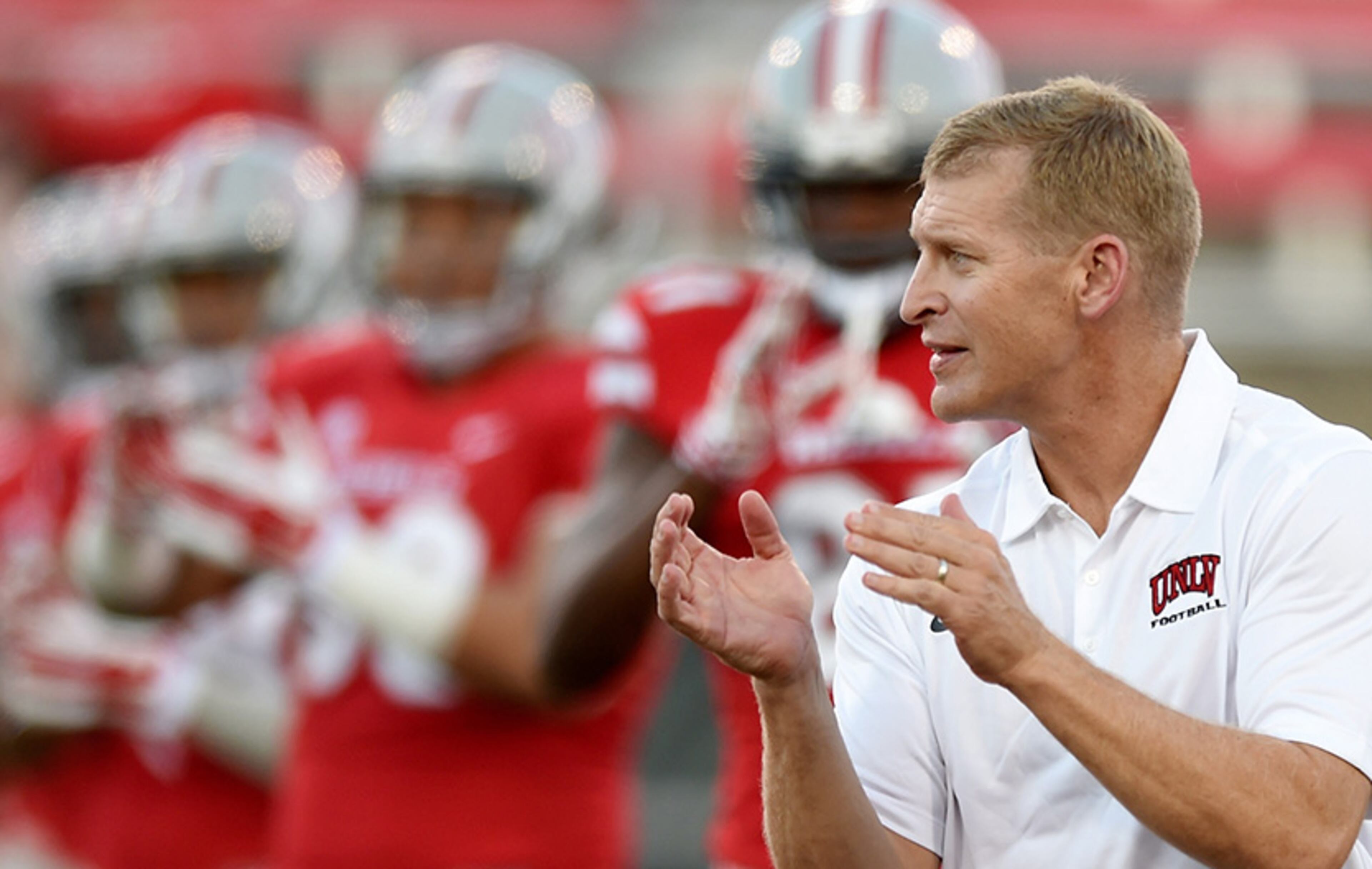 UNLV, OUT: Bobby Hauck went 15-48 in four seasons, leading the Rebels to a 7-6 record and bowl berth (the program's first since 2000) in 2013.