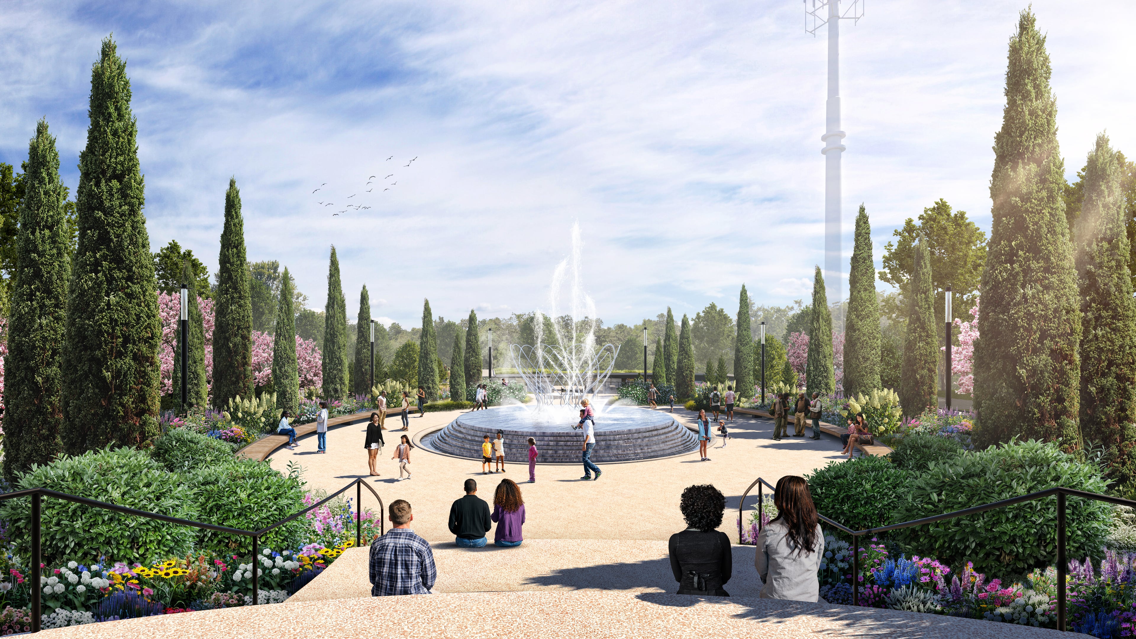 This is a rendering of the $160 million expansion to the Atlanta Botanical Garden, which will connect it directly to the Atlanta Beltline. (Courtesy of Hoerr Schaudt Landscape Architects)