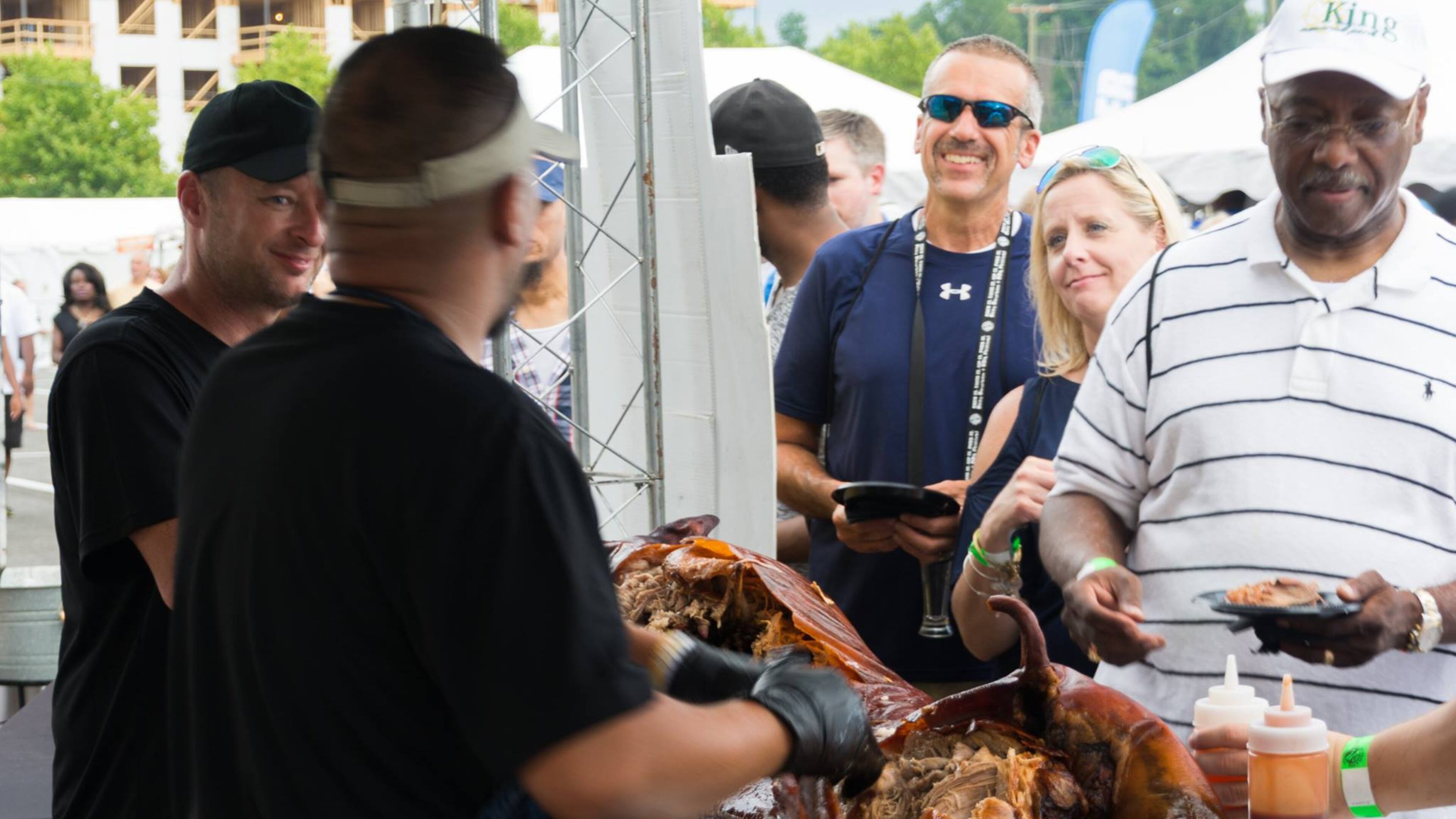 Visit one of the many vendors serving up barbecue at the Beer, Bourbon & BBQ Festival.