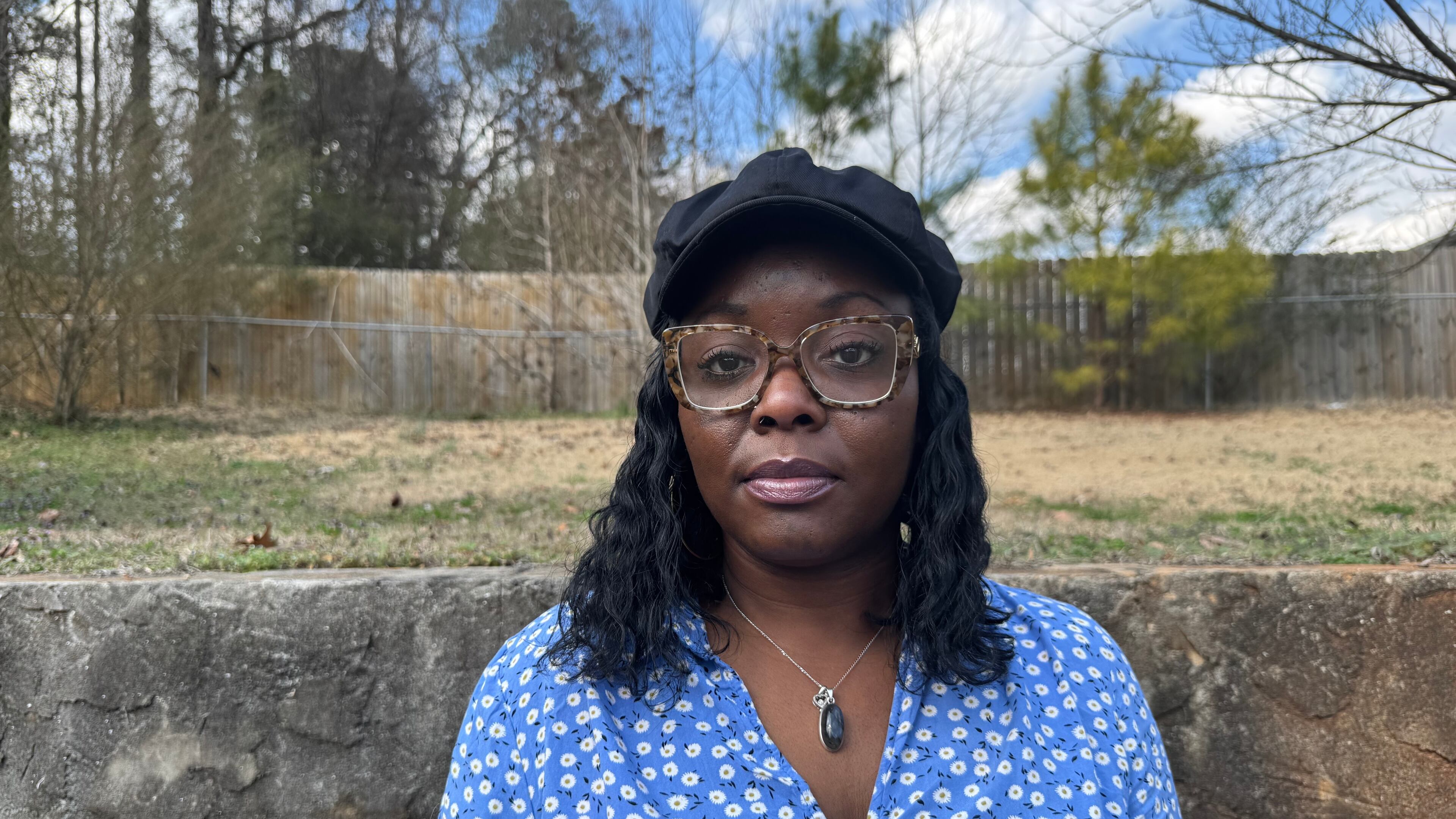 Foster parent Pamela Bruce poses for a portrait in Winston, Ga., on Thursday, Feb. 19, 2026. (AP Photo/Charlotte Kramon)