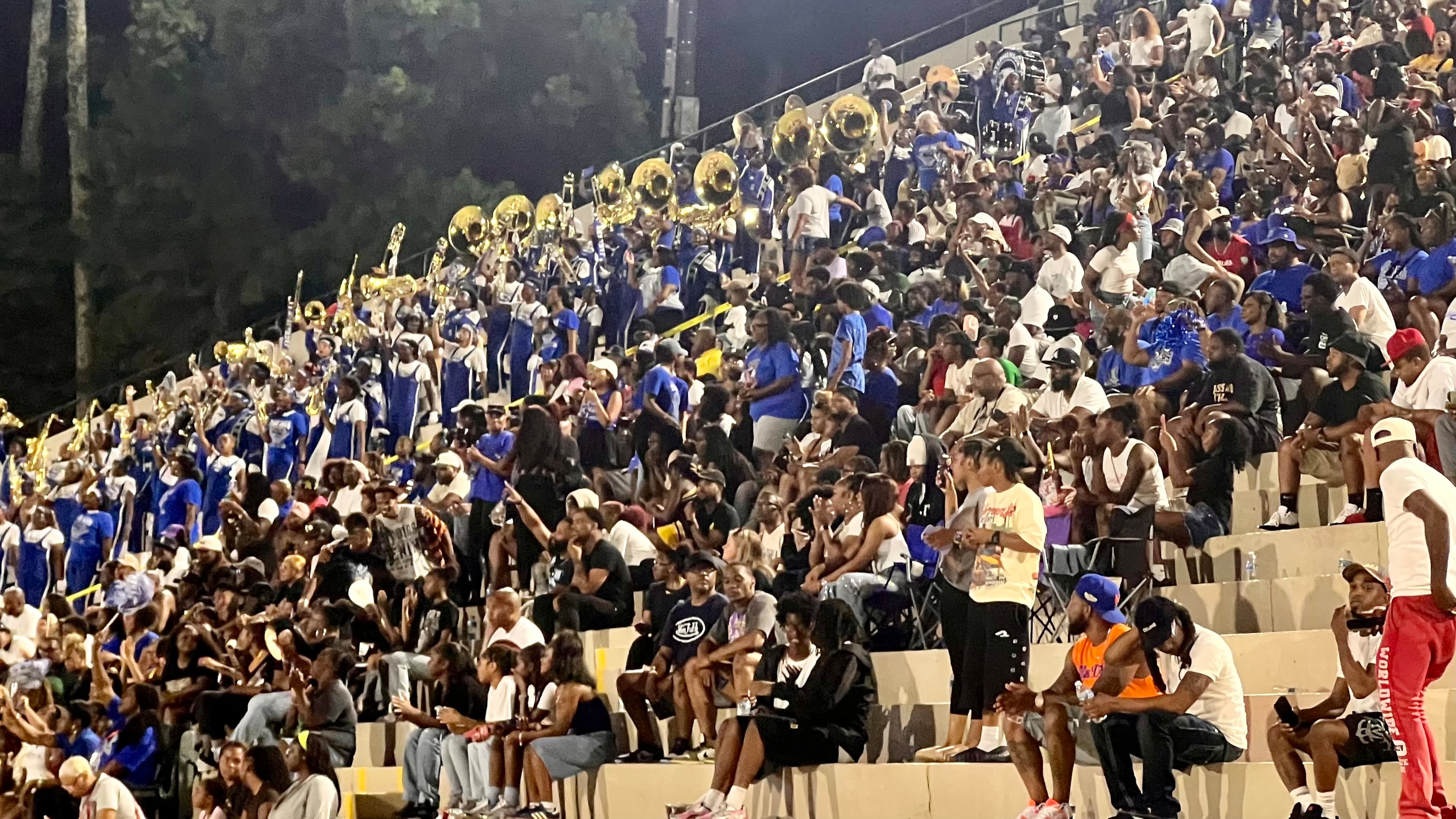 Fans packed Hallford Stadium in Clarkston for the revitalized DeKalb County School District Kickoff Classic last week. The event featured three matchups between the top six teams from DeKalb based on last year's results. (McClain Baxley for the AJC)