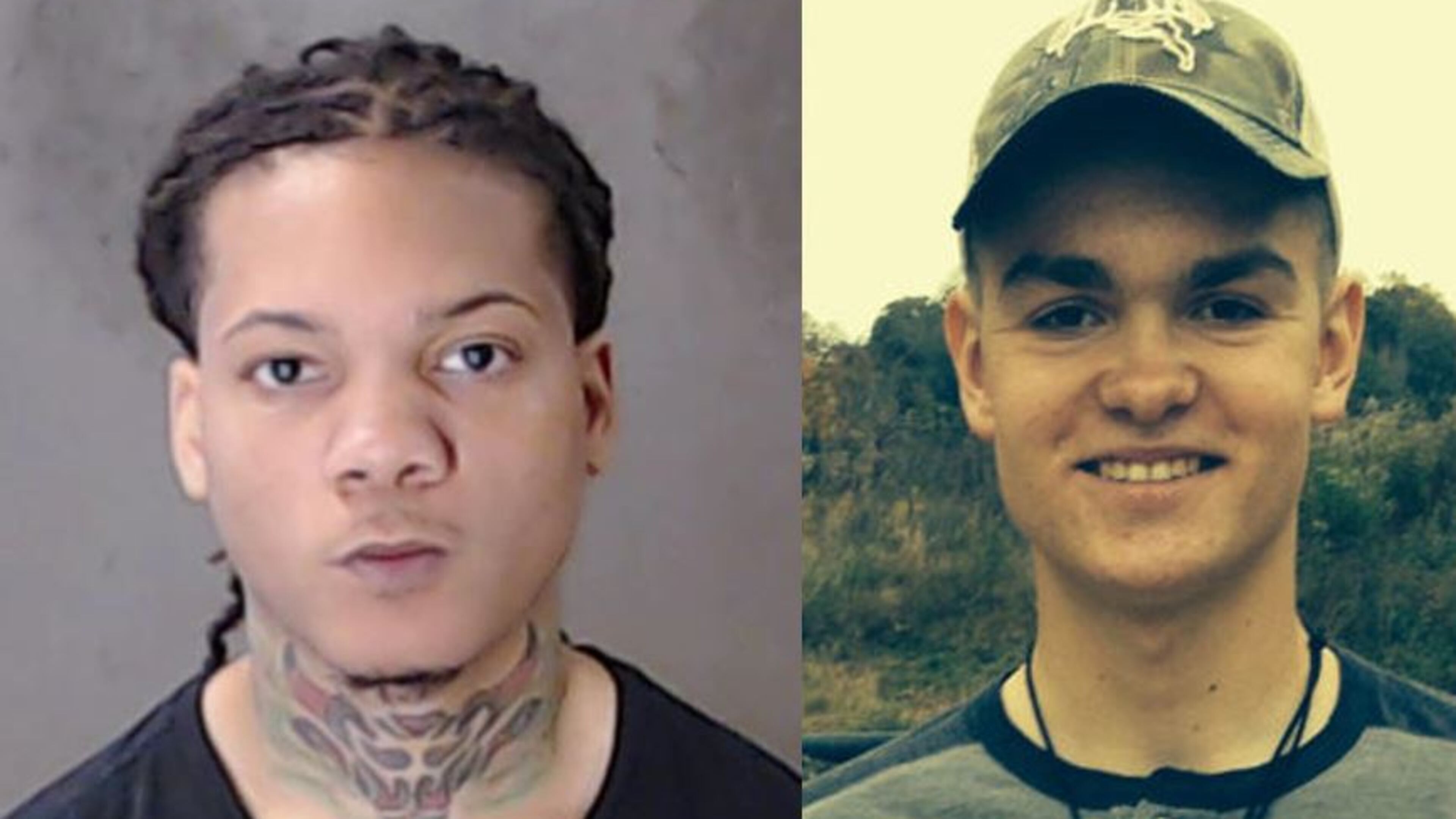 Antoin Thornton (left) is charged in the death of Alex Whitehead.