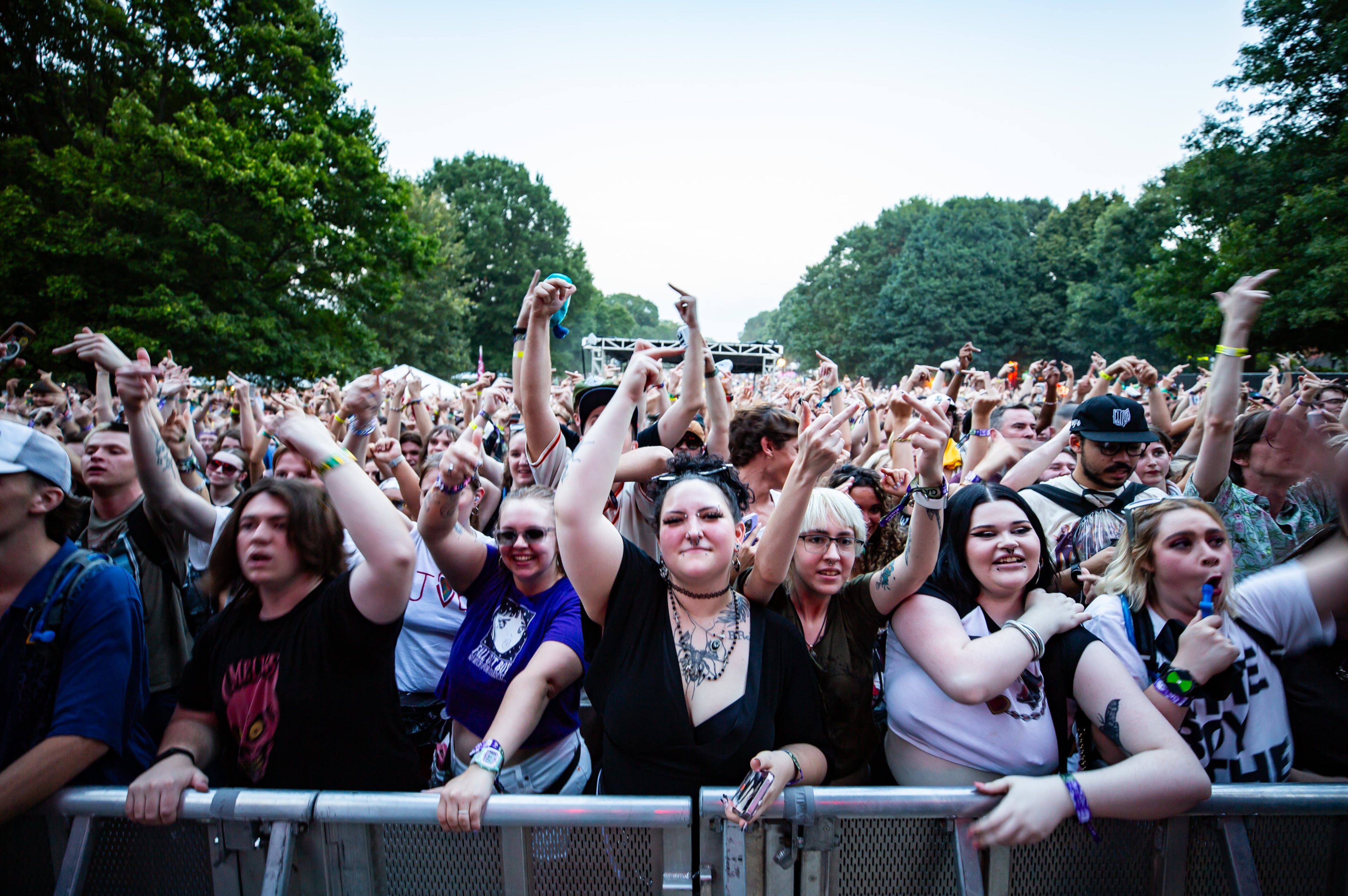 Joey Valence & Brae kicked off the early evening with a high energy set on Friday, Sept. 19, 2025, in Atlanta’s Piedmont Park. (Ryan Fleisher for the AJC)
