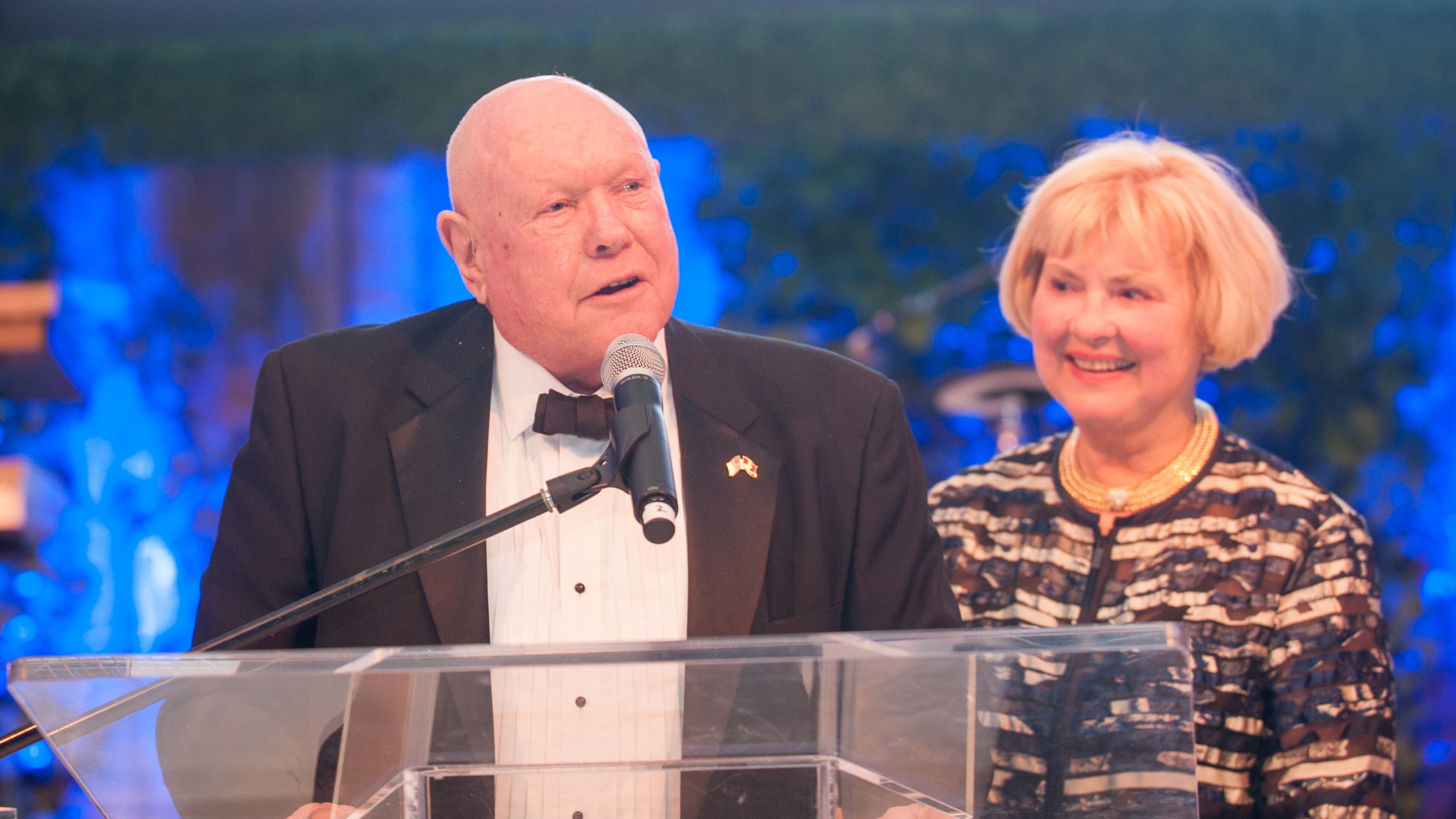 Lloyd and Mary Ann Whitaker were honored for a $10 million gift that helped build a new home for the the famous and massive painting of the Battle of Atlanta. Photos: Kim Link and Bartram Nason