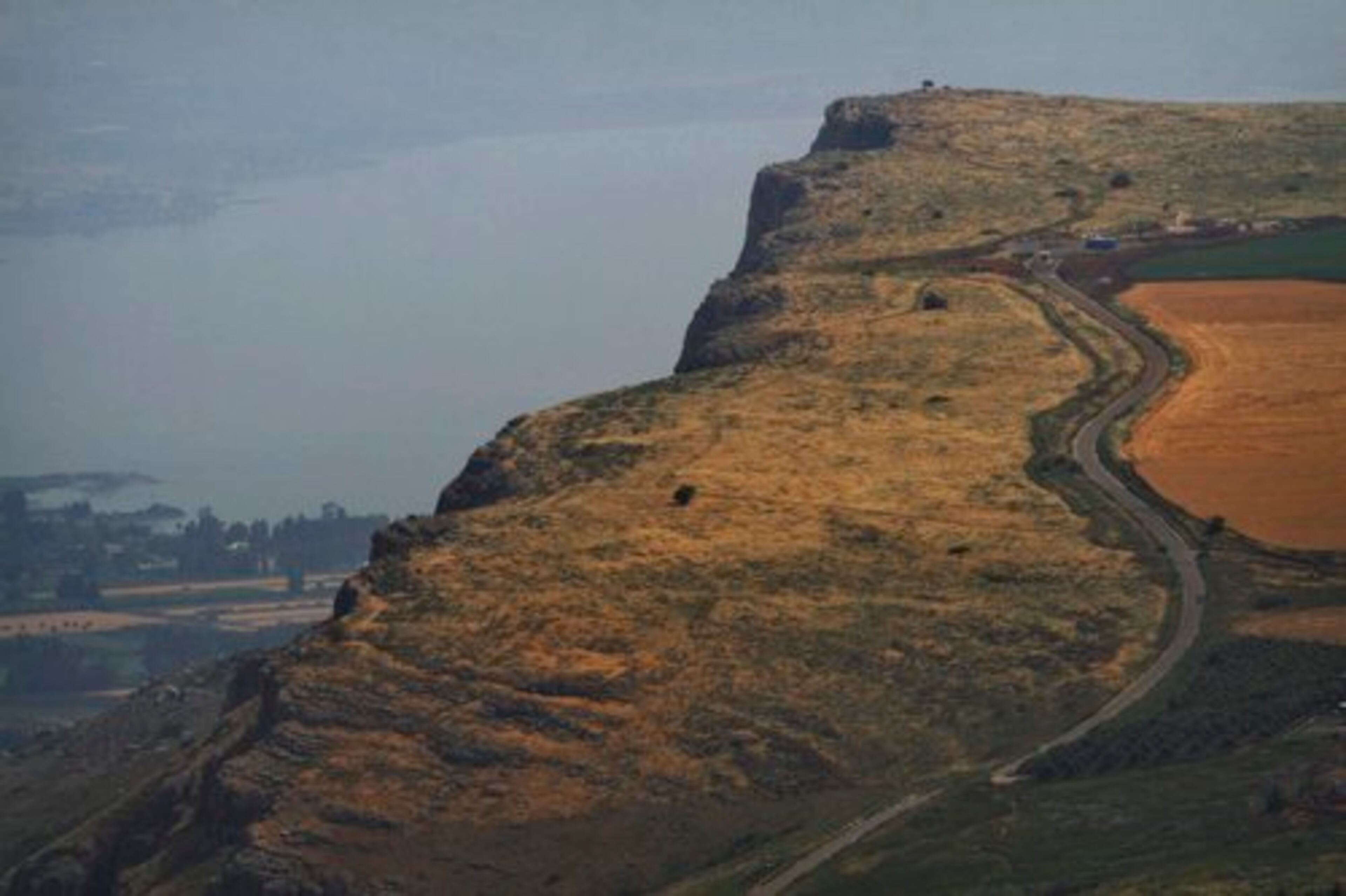 This is the view from the Arbel cliffs.
