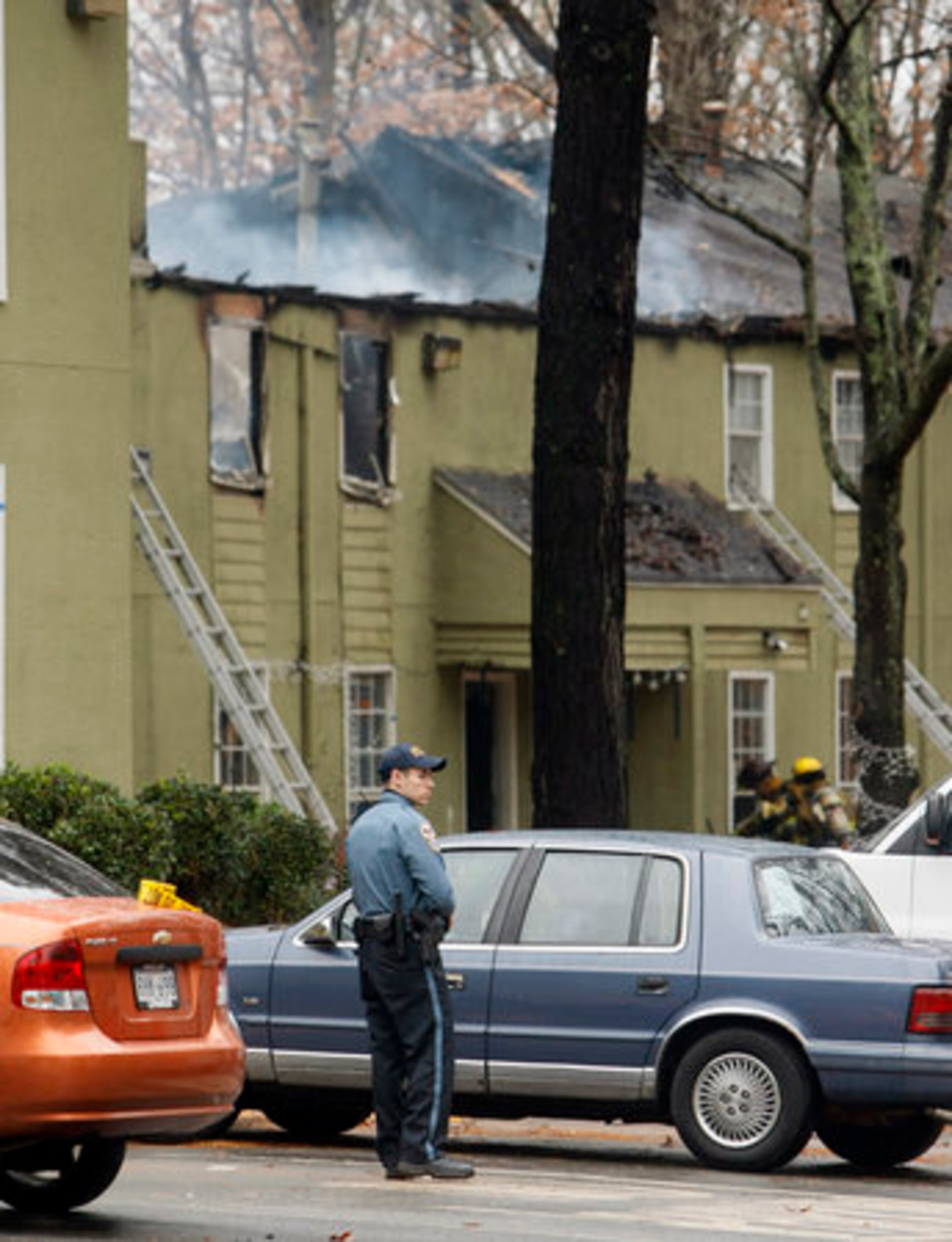 The fire was reported at 10:29 a.m. at the Highland Walk Apartments on 6069 South Norcross-Tucker Road.