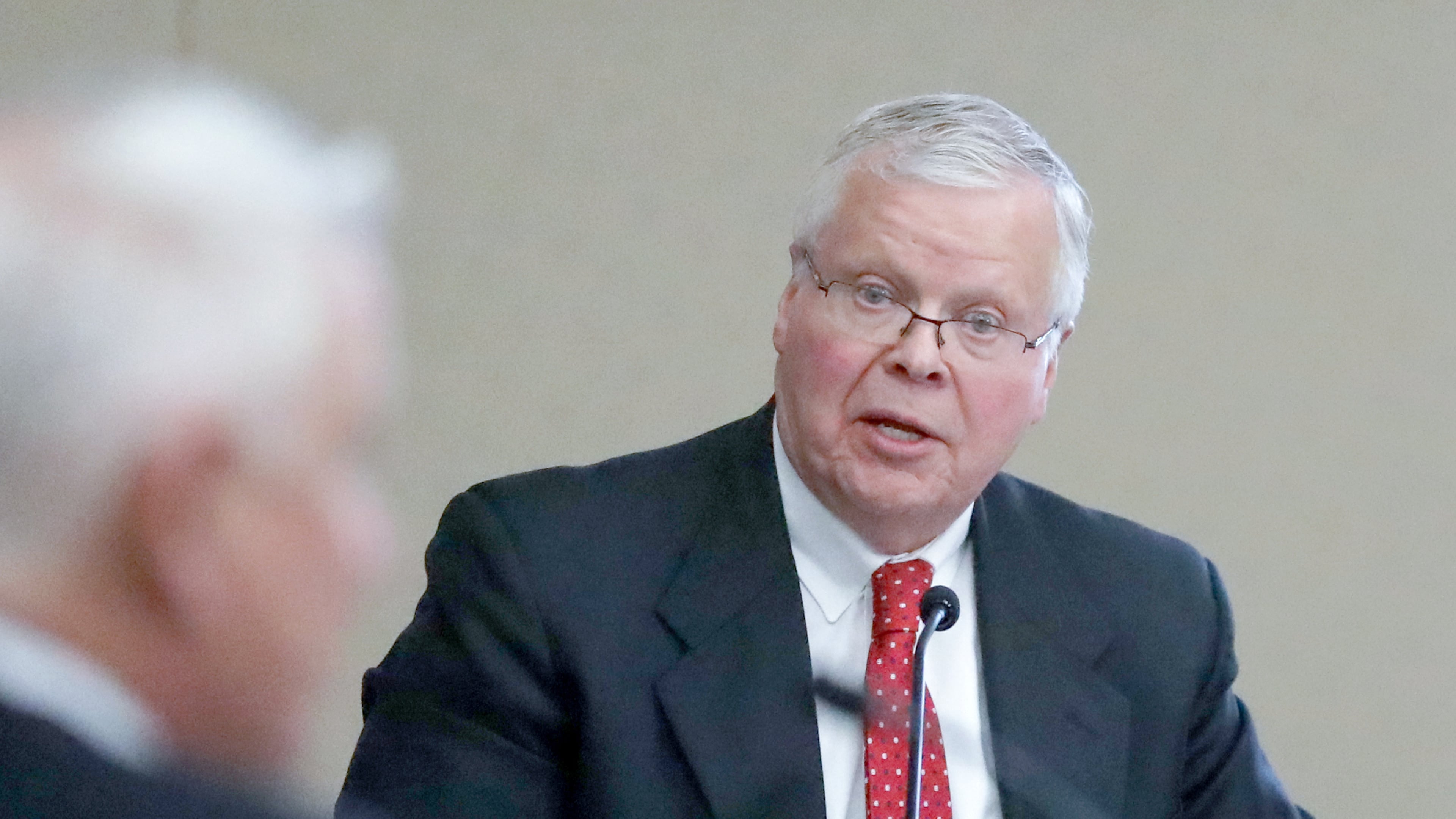 FILE - University of Wisconsin System President Jay Rothman speaks during a meeting of the UW Board of Regents on the campus of UW-Madison in Madison, Wis., on Dec. 7, 2023. (John Hart/Wisconsin State Journal via AP, File)