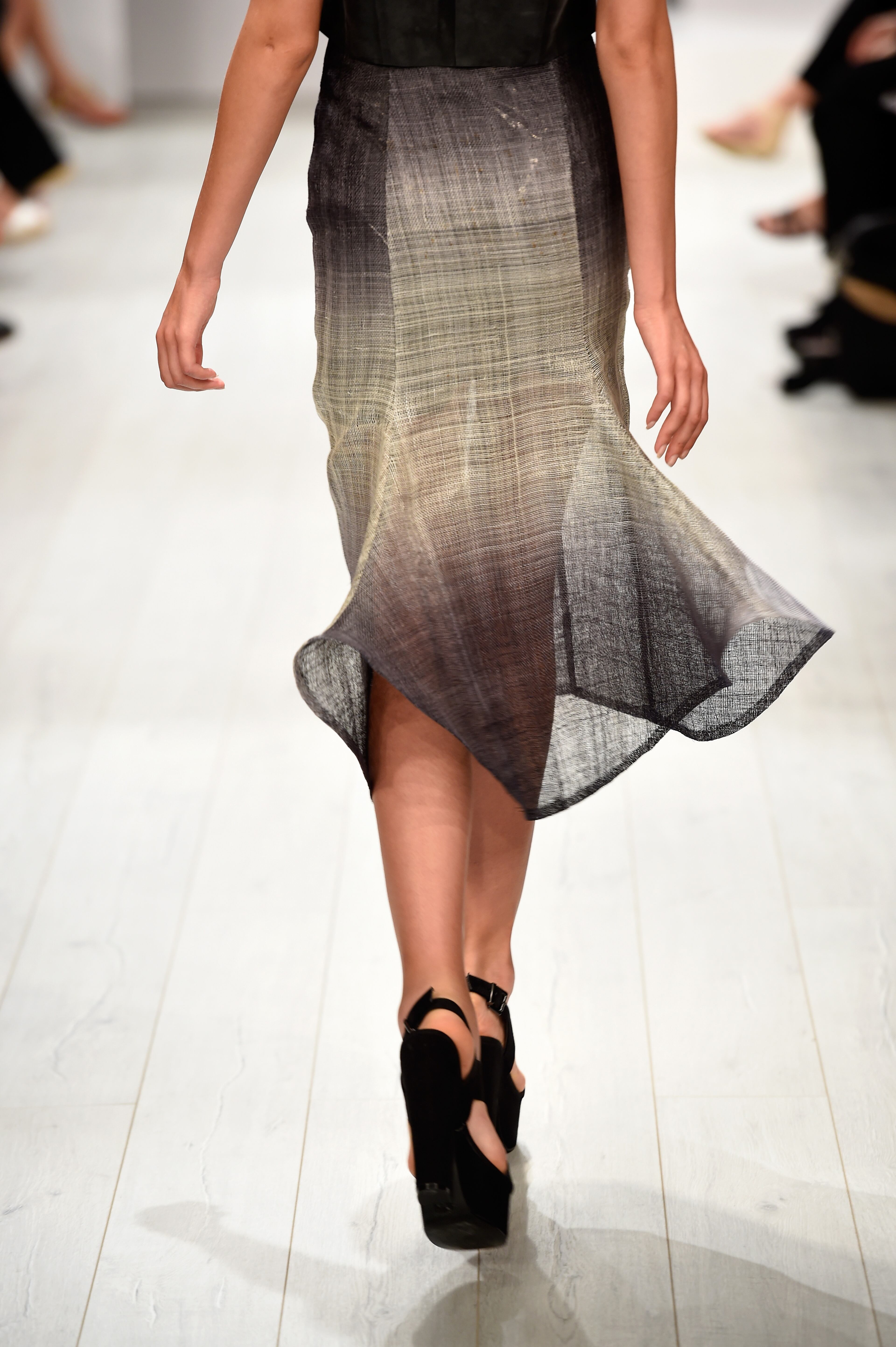 BERLIN, GERMANY - JULY 10: A model poses at the Rike Feurstein show during the Mercedes-Benz Fashion Week Spring/Summer 2015 at Erika Hess Eisstadion on July 10, 2014 in Berlin, Germany. (Photo by Alexander Koerner/Getty Images for IMG)