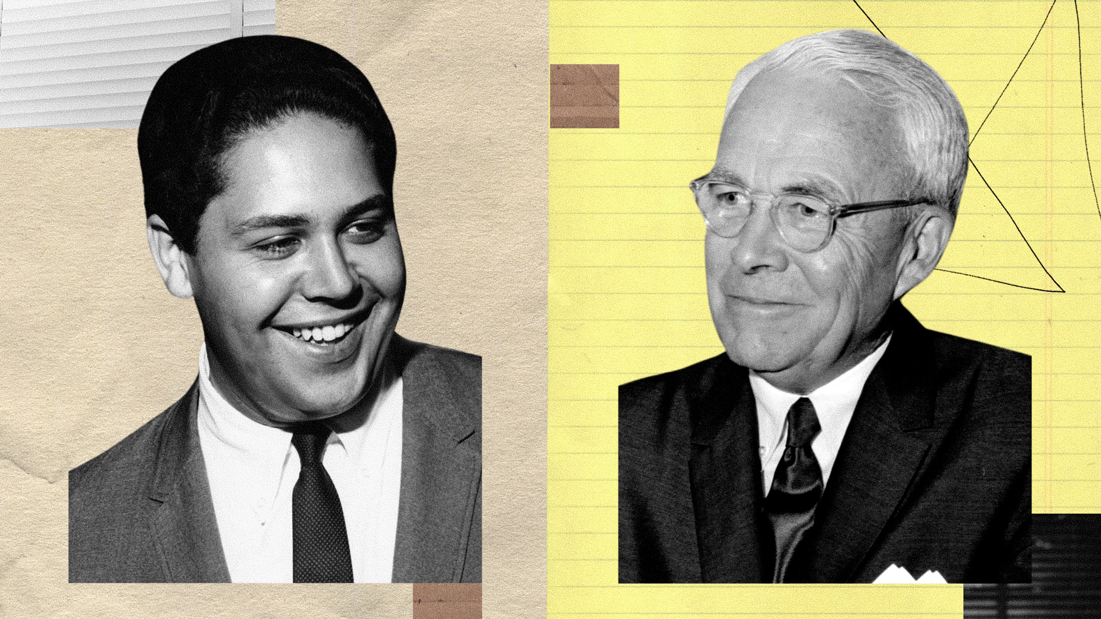 Maynard Jackson Jr. (left) and Ivan Allen Jr. both served as Atlanta's mayor, but the similarities don't end there. While one was the descendant of an enslaved person and the other had a Confederate soldier as an ancestor, they both did a lot for civil rights in the city and worked to put Atlanta on the national map. (Photo Illustration: Chris Skinner for AJC | Source: Getty, Pexels)